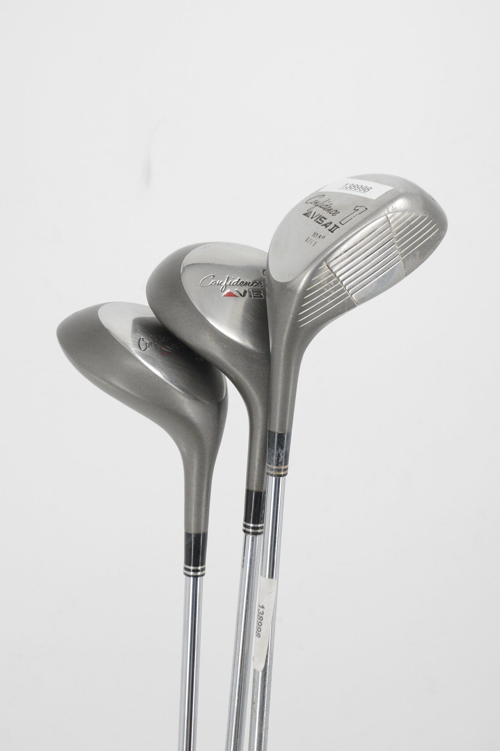 Confidence Visa II D, 3W, 5W Wood Set R Flex Golf Clubs GolfRoots