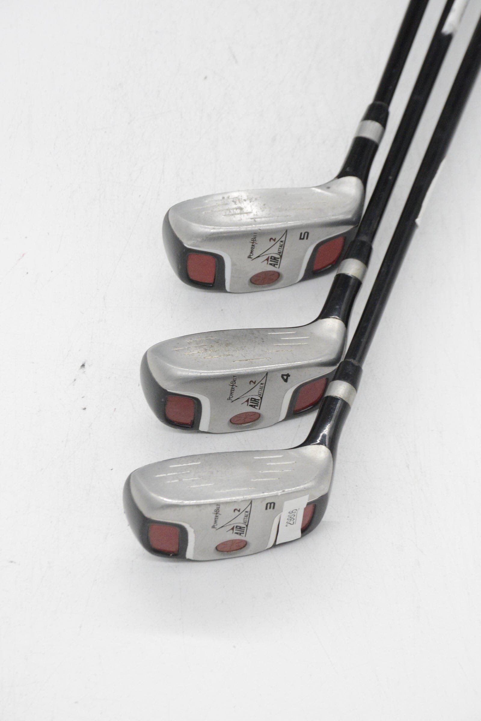 PowerBilt Air Attack 2 3H, 4H, 5H Hybrid Set S Flex Golf Clubs GolfRoots