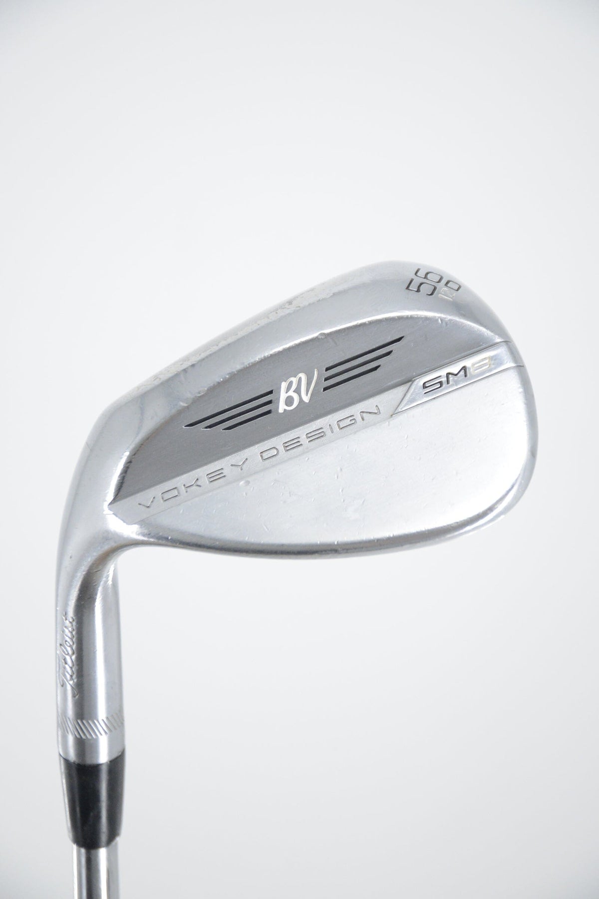 Lefty Titleist Vokey SM8 Tour Chrome 56 Degree Wedge Wedge Flex 34.75"
