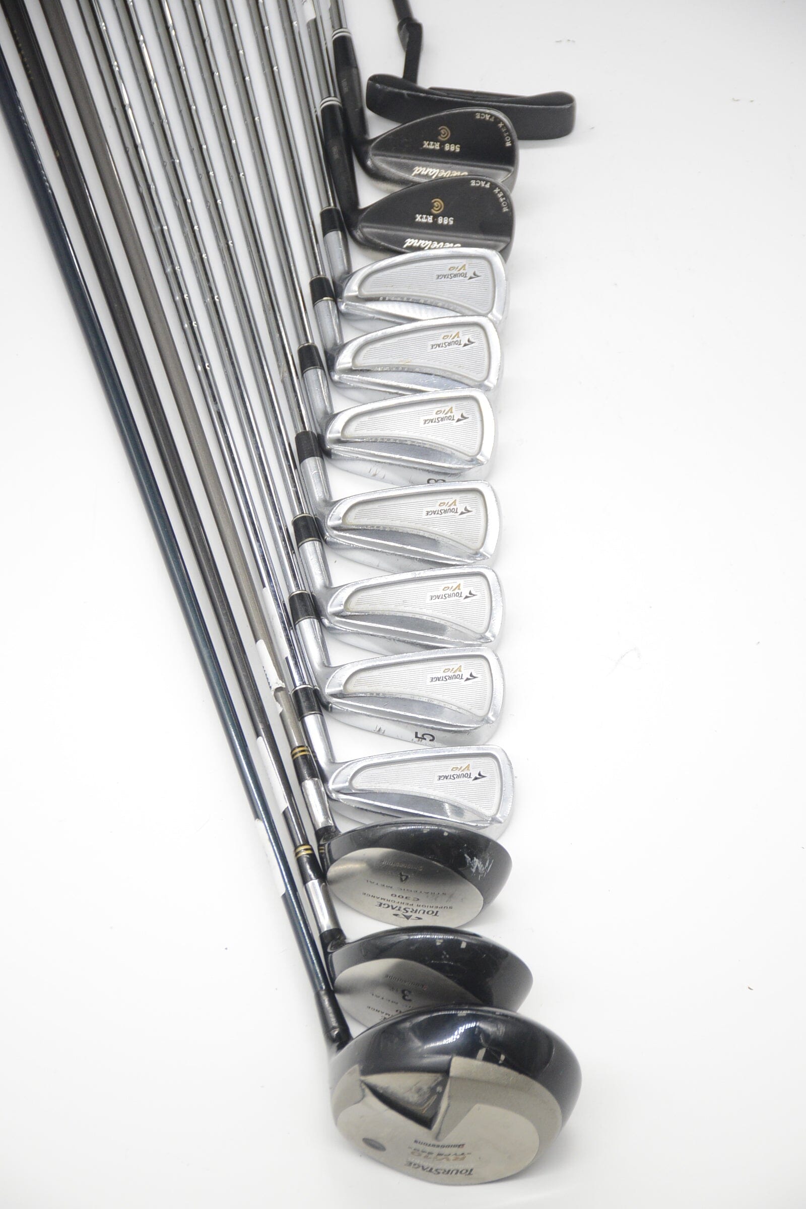 Bridgestone Tour Stage ViQ Mixed Full Set S Flex Std Length Golf Clubs GolfRoots