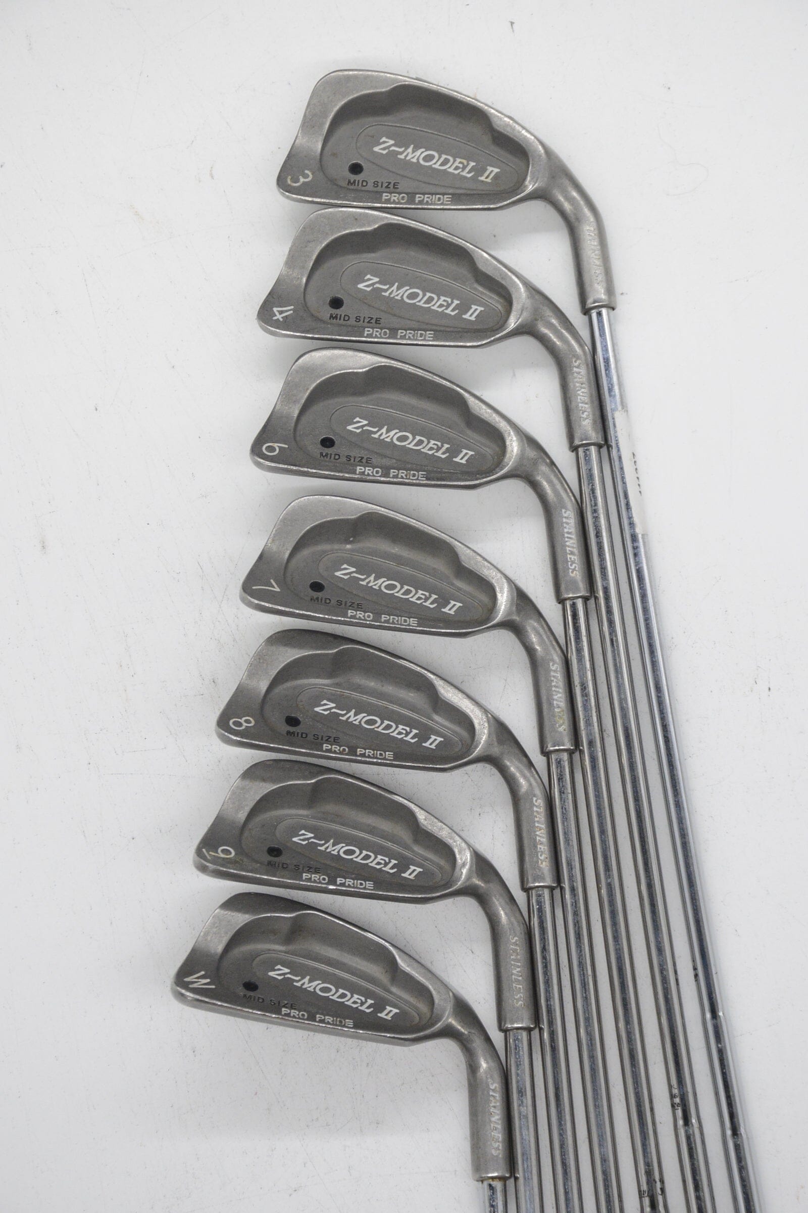 Pro Pride Z-Model II 3-4, 6-PW Iron Set R Flex -1" Golf Clubs GolfRoots