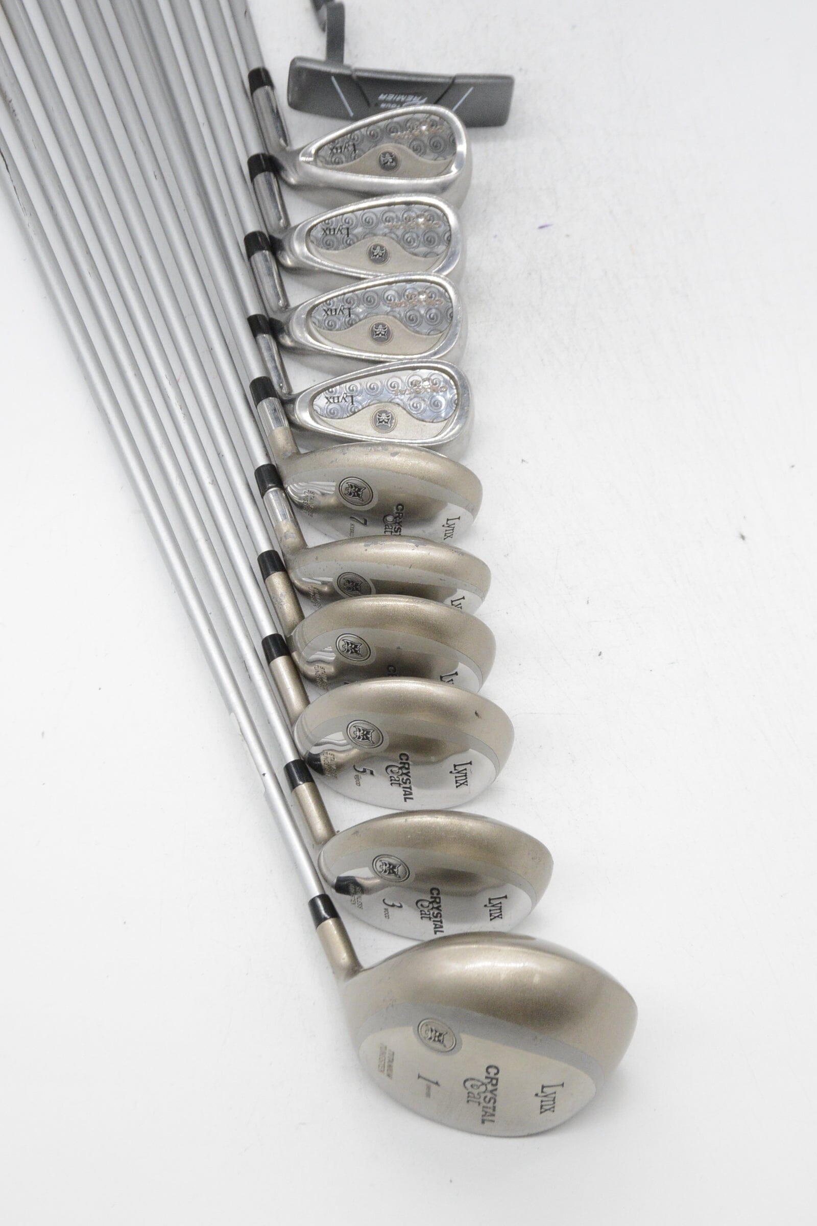 Women's Lynx Crystal Cat Mixed Full Set W Flex -0.25" Golf Clubs GolfRoots