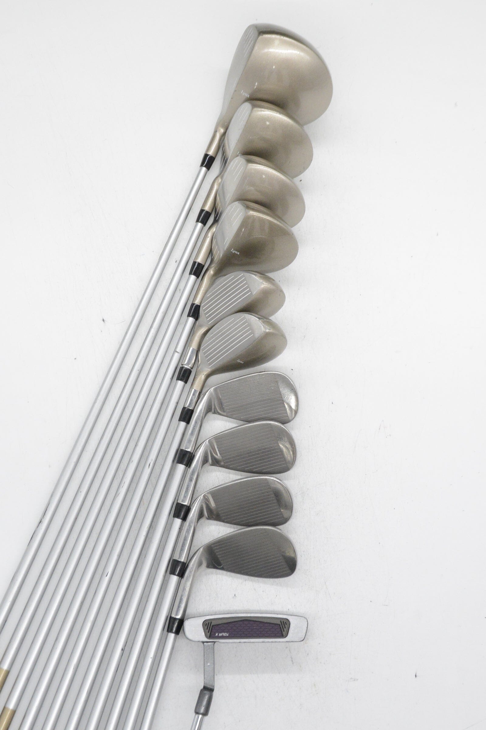 Women's Lynx Crystal Cat Mixed Full Set W Flex -0.25" Golf Clubs GolfRoots