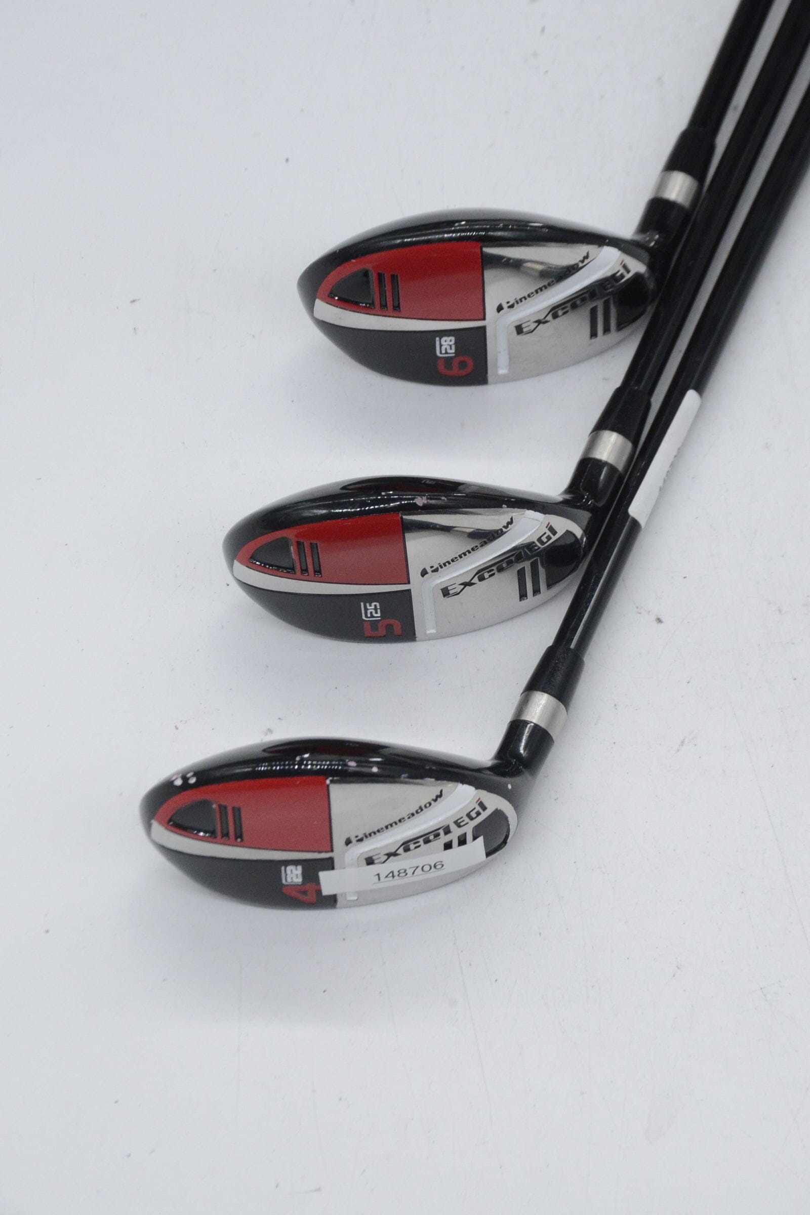 Lefty Pinemeadow Excel EGI 4H, 5H, 6H Hybrid Set R Flex Golf Clubs GolfRoots