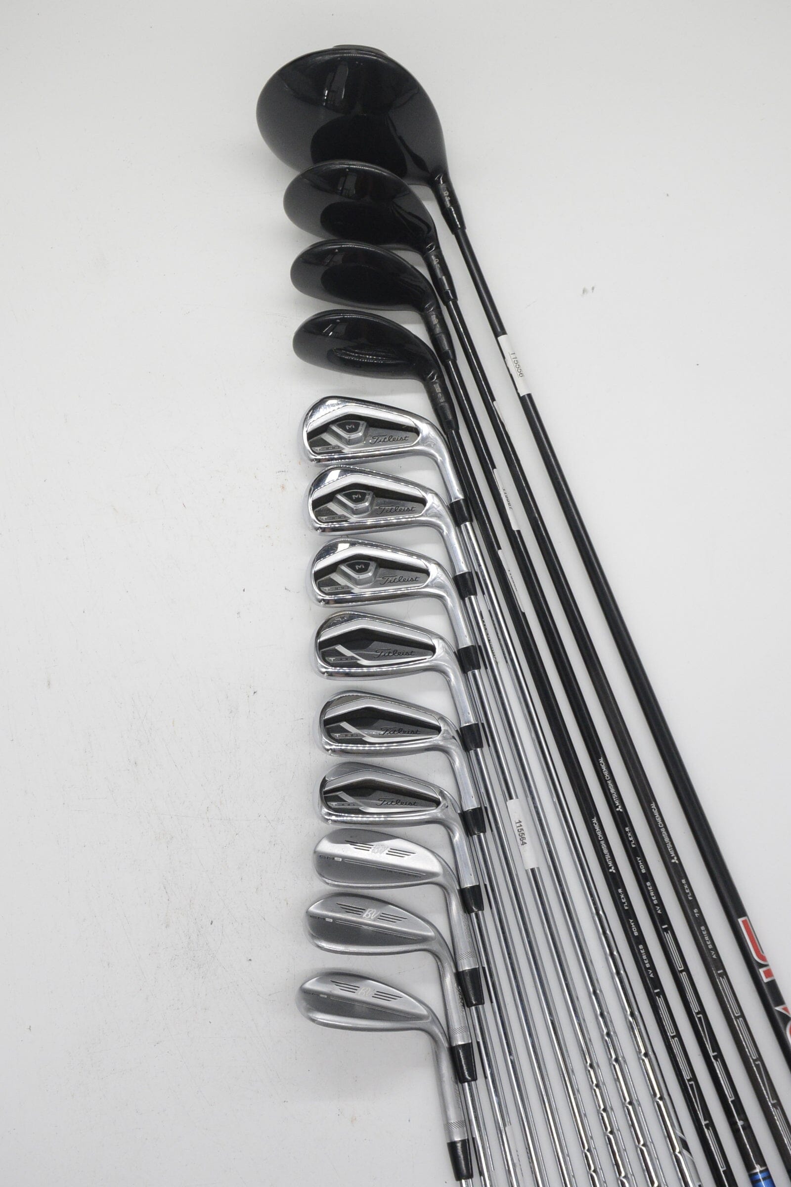 Titleist T300 2021 Mixed Full Set R Flex Std Length Golf Clubs GolfRoots