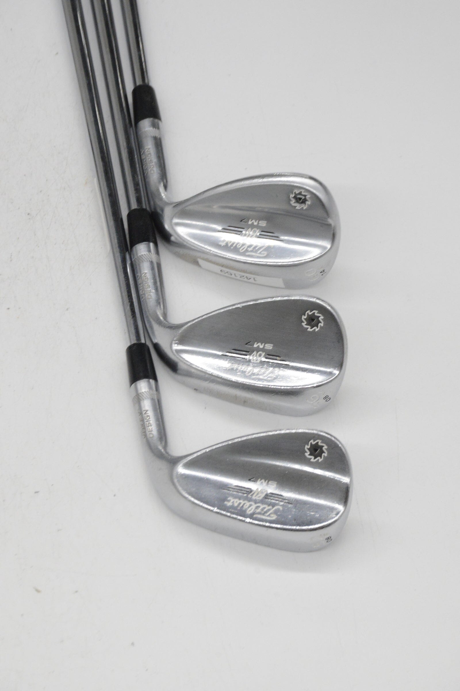 Titleist Vokey SM7 Tour Chrome 52, 56, 60 Degree Wedge Set S Flex Golf Clubs GolfRoots