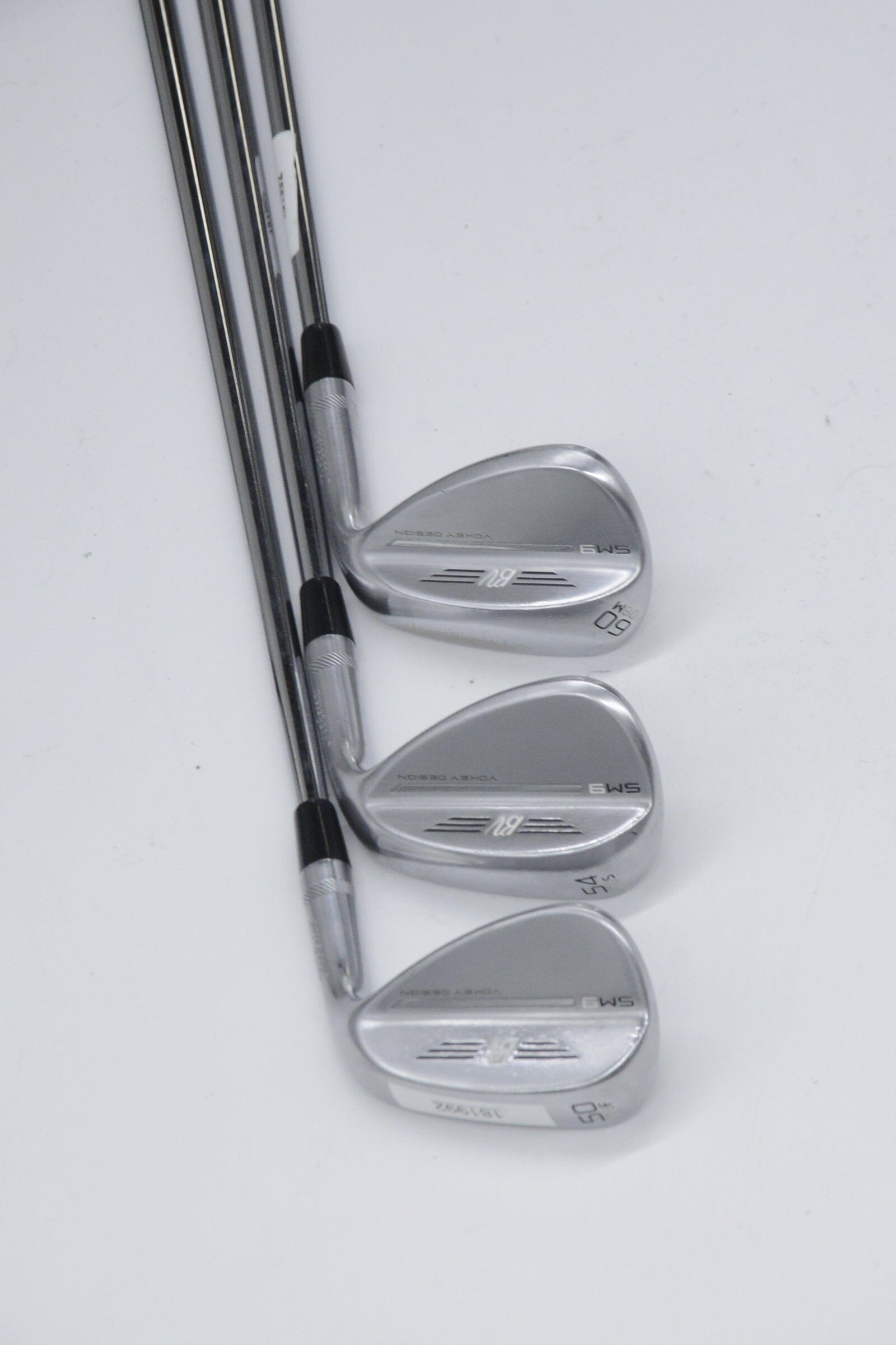 Titleist Vokey SM9 Tour Chrome 50, 54, 60 Degree Wedge Set R Flex Golf Clubs GolfRoots