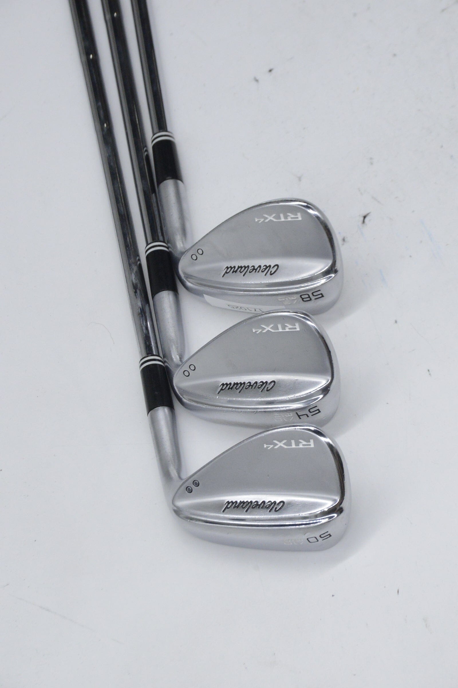 Cleveland RTX 4 Tour Satin 50, 54, 58 Degree Wedge Set S Flex Golf Clubs GolfRoots