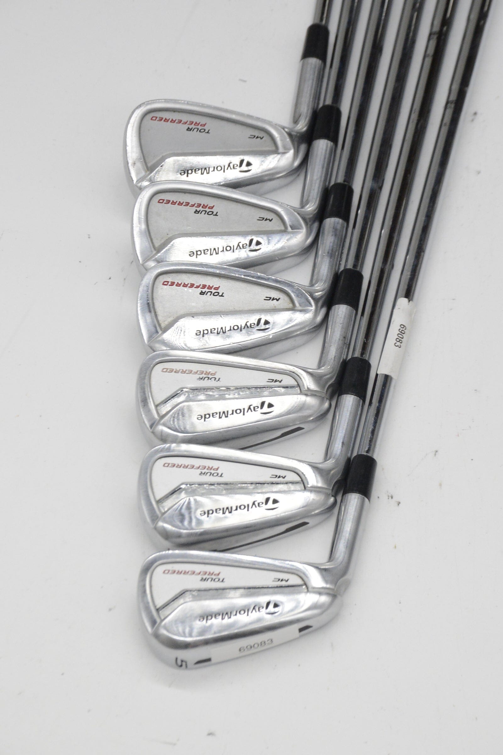 Lefty TaylorMade Tour Preferred MC 2014 5-PW Iron Set S Flex Std Length Golf Clubs GolfRoots