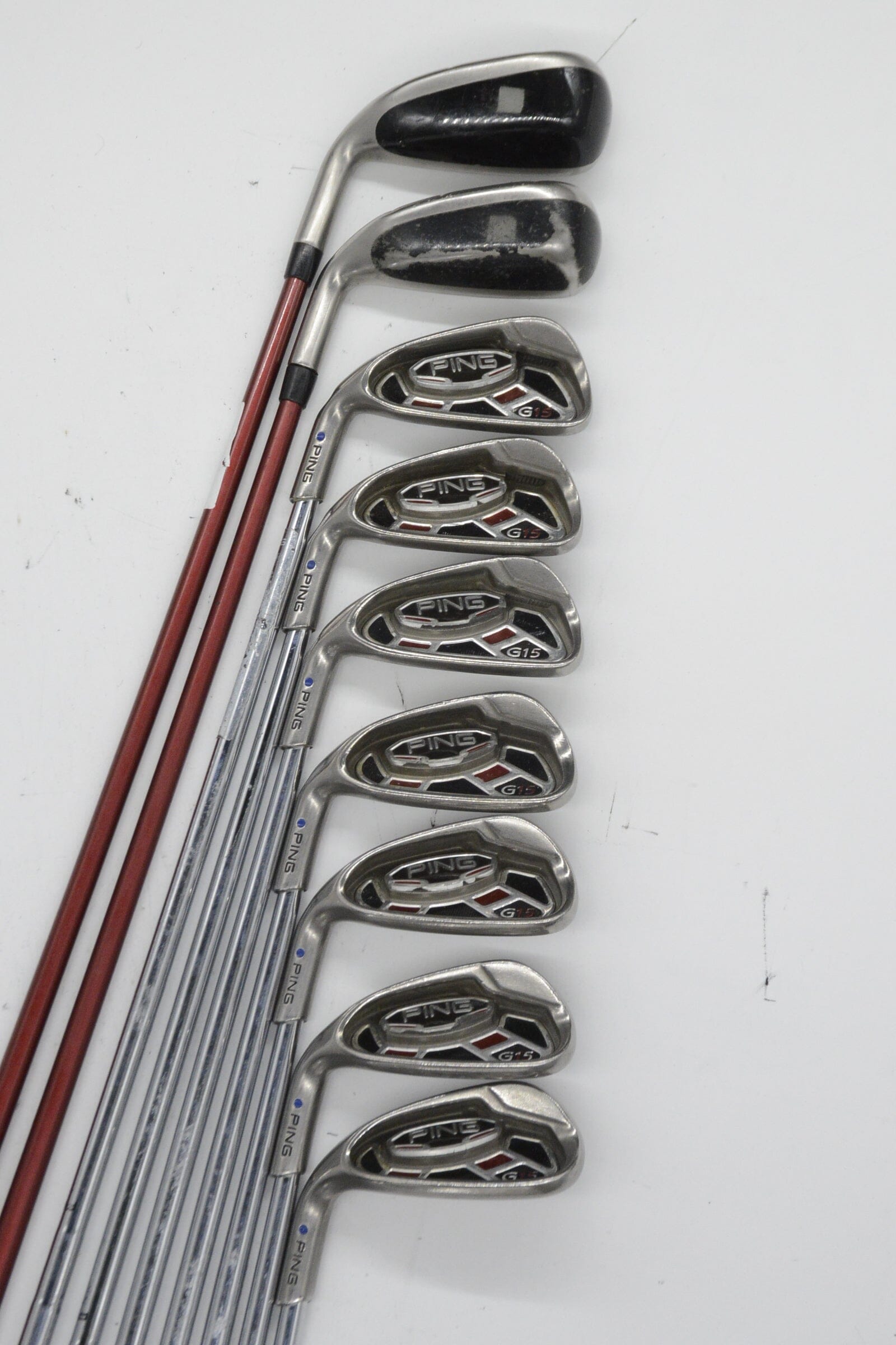 Lefty Ping G15 3H-4H, 5-UW Iron Set R Flex Std Length Golf Clubs GolfRoots