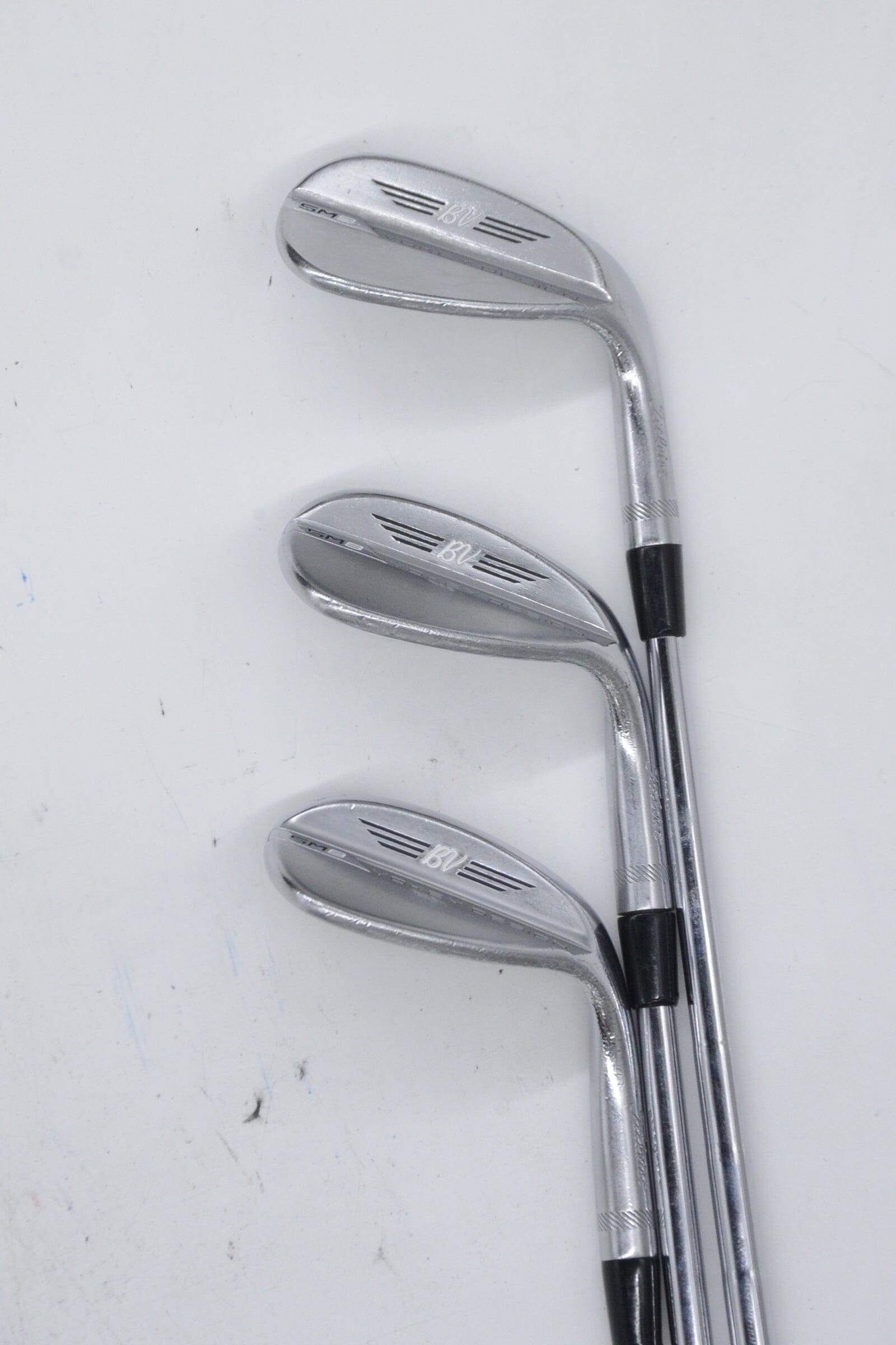 Titleist Vokey SM8 Tour Chrome 52, 56, 60 Degree Wedge Set R Flex Golf Clubs GolfRoots