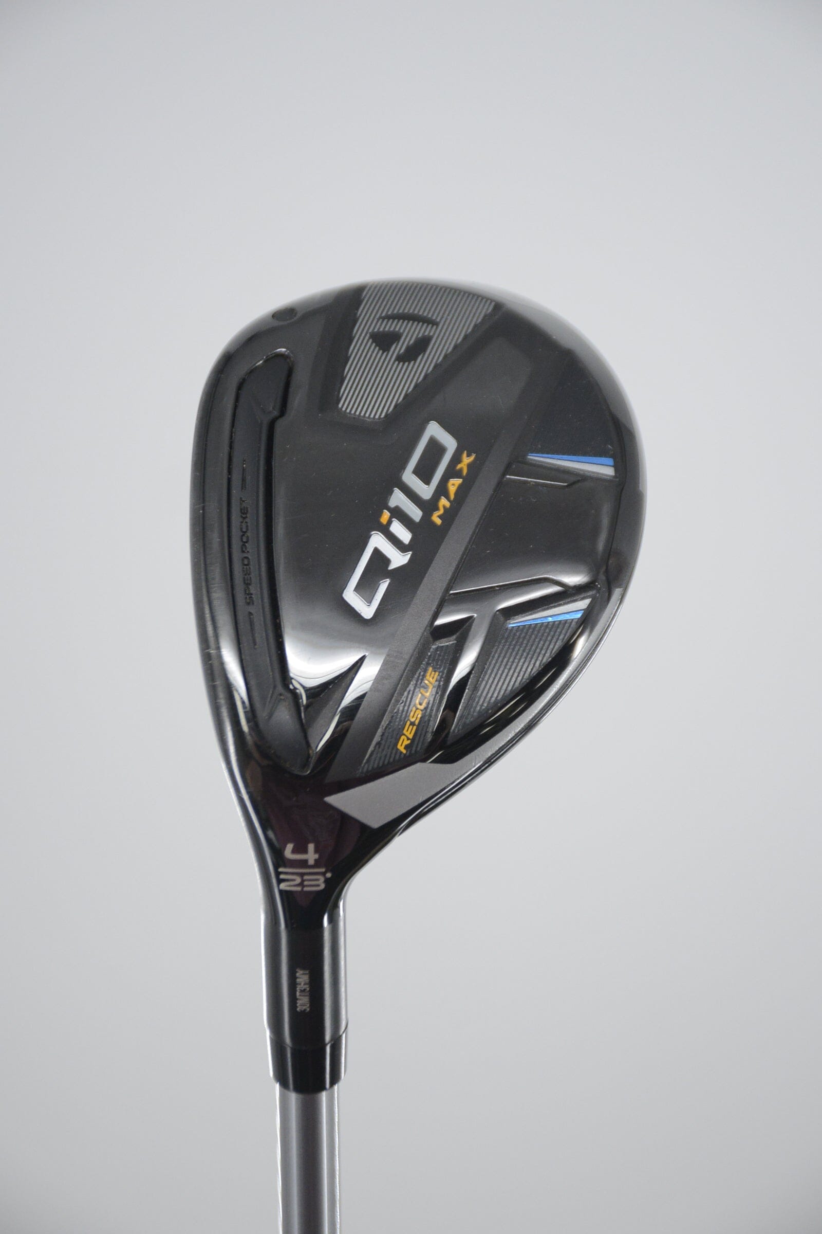 Lefty TaylorMade Qi10 Max Rescue 4 Hybrid SR Flex 40" Golf Clubs GolfRoots
