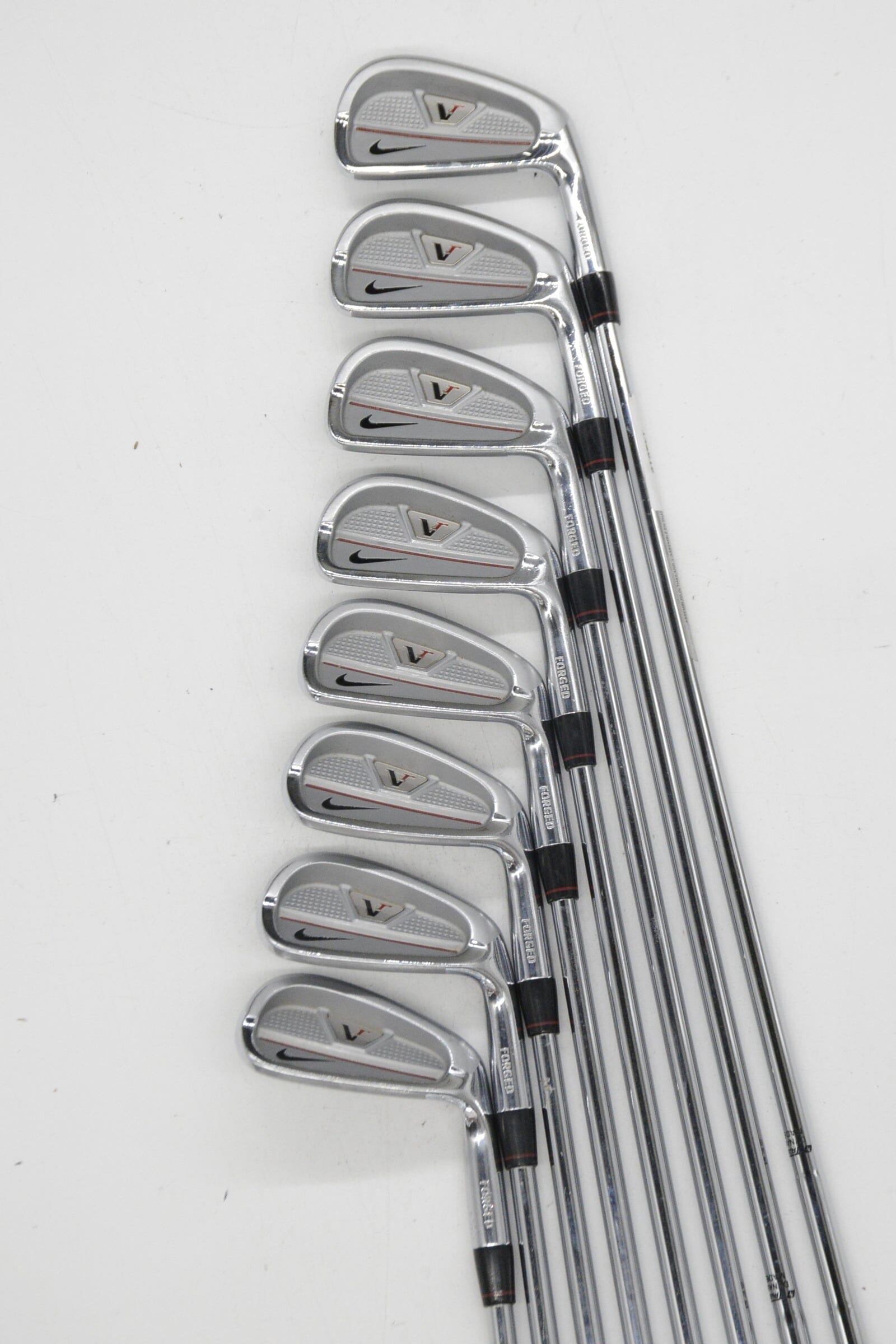 Nike Victory Red Forged Split Cavity 3-PW Iron Set R Flex Std Length Golf Clubs GolfRoots