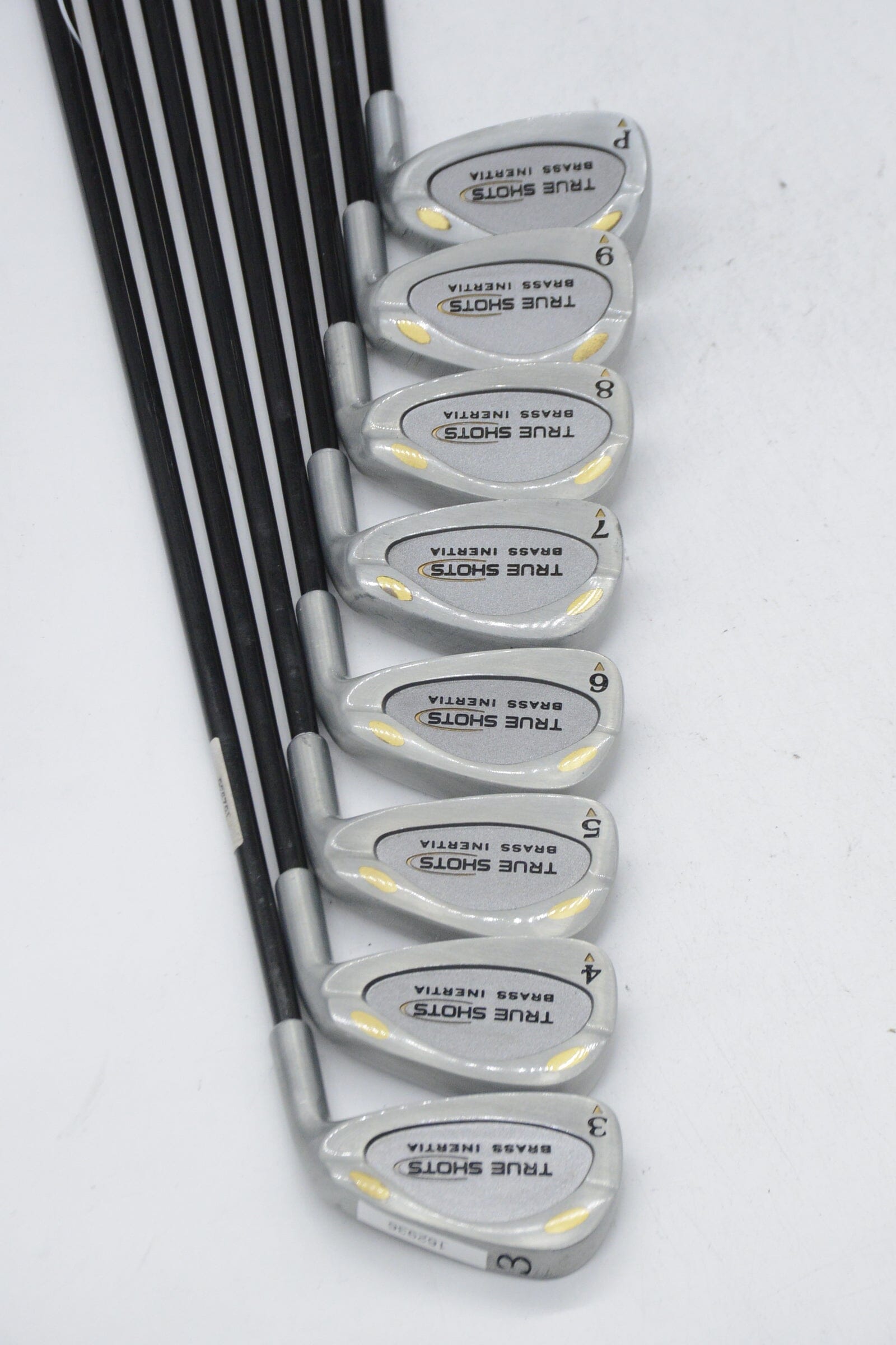 True Shots Brass Inertia 3-PW Iron Set R Flex -0.25" Golf Clubs GolfRoots