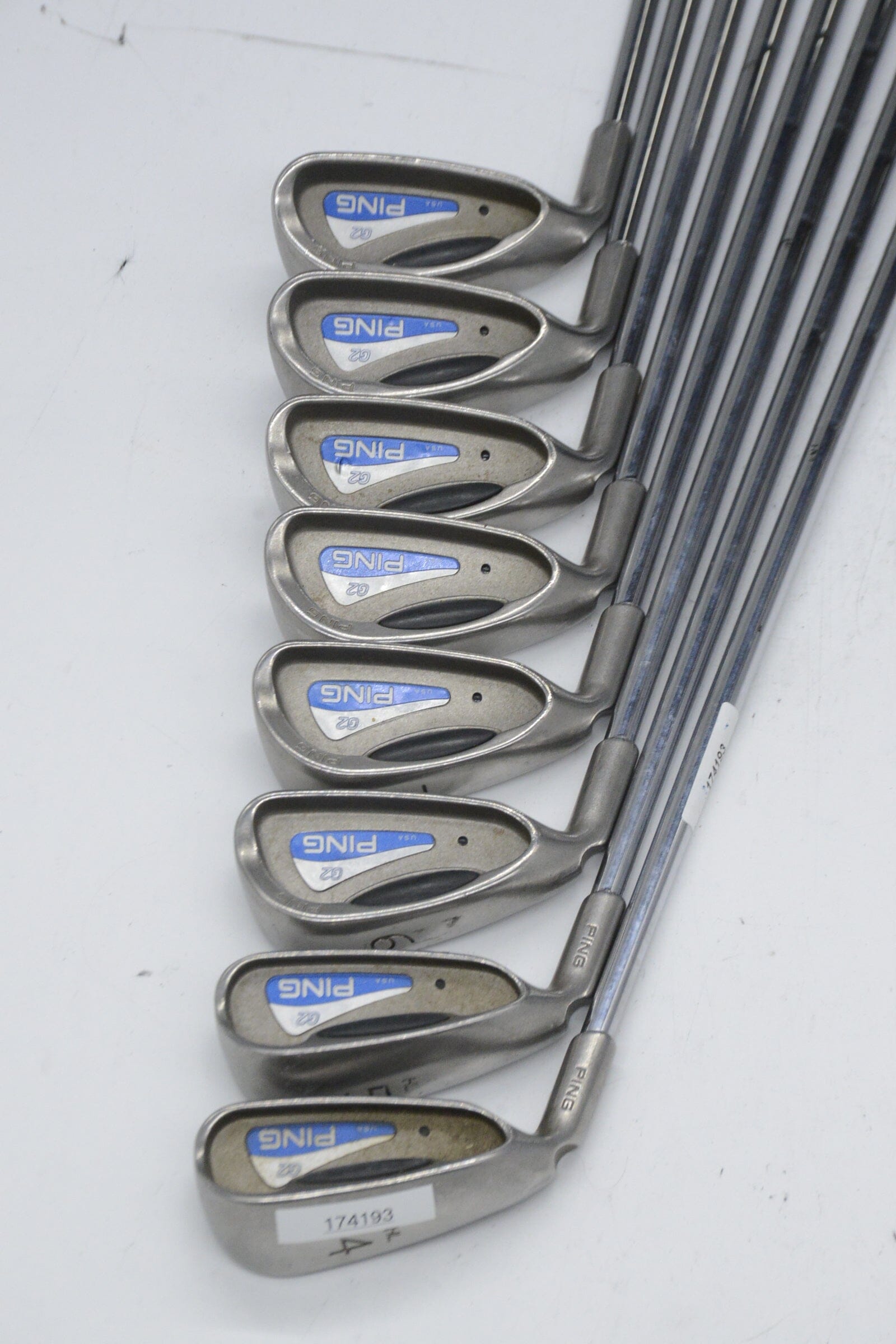 Lefty Ping G2 4-UW Iron Set S Flex +0.5" Golf Clubs GolfRoots