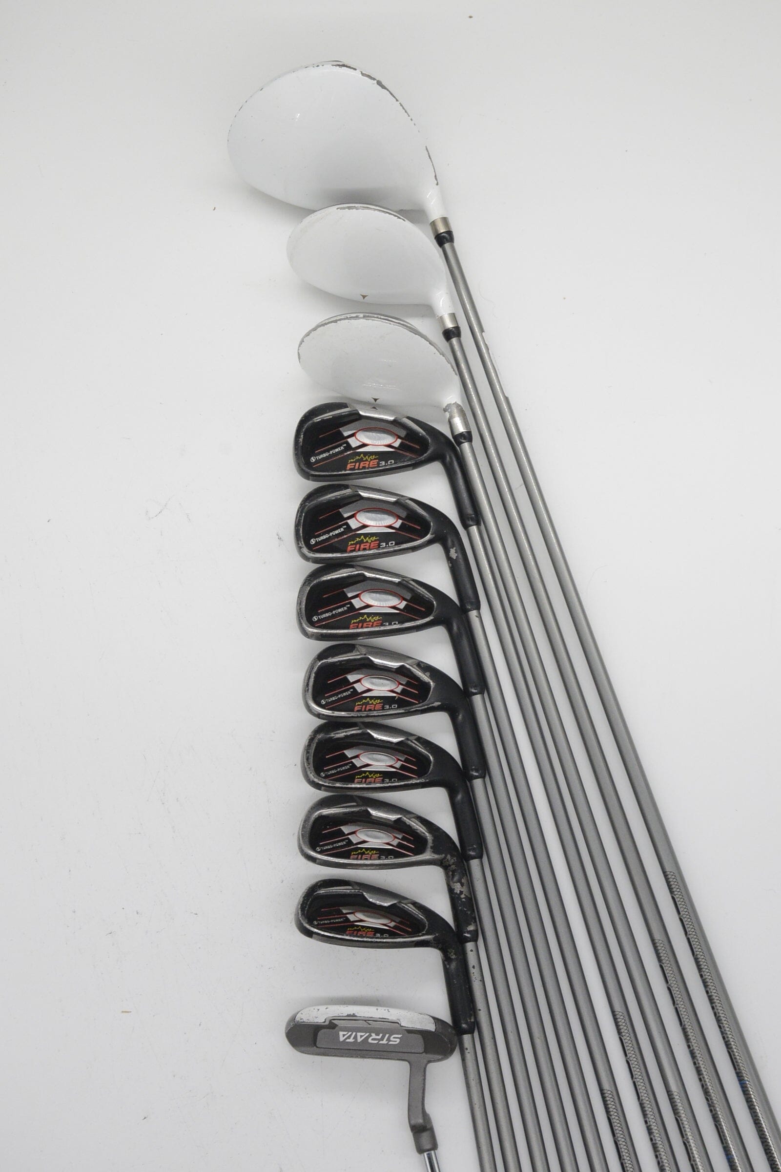 Turbo-Power Fire 3.0 Mixed Full Set R Flex -0.75" Golf Clubs GolfRoots