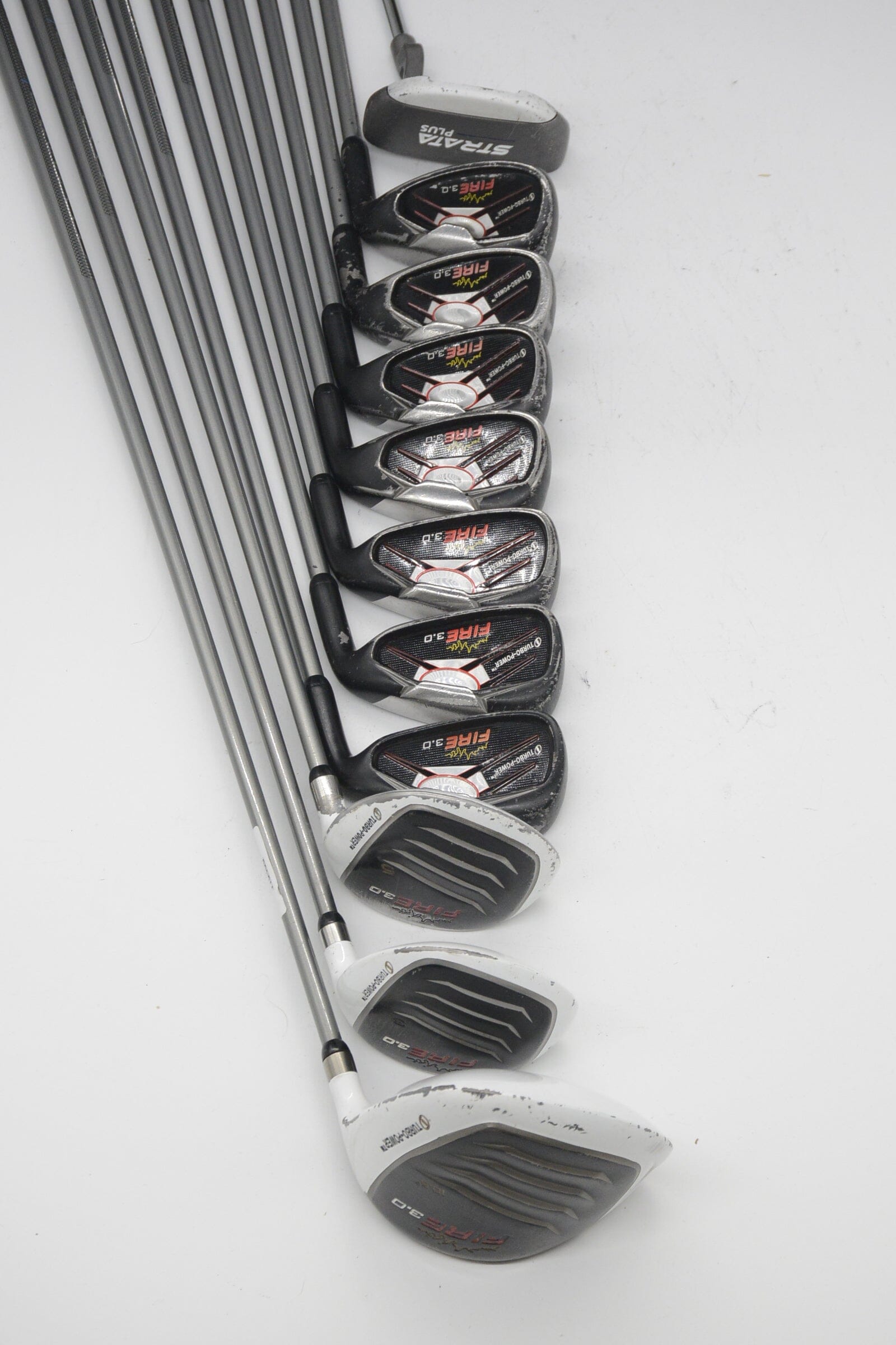 Turbo-Power Fire 3.0 Mixed Full Set R Flex -0.75" Golf Clubs GolfRoots
