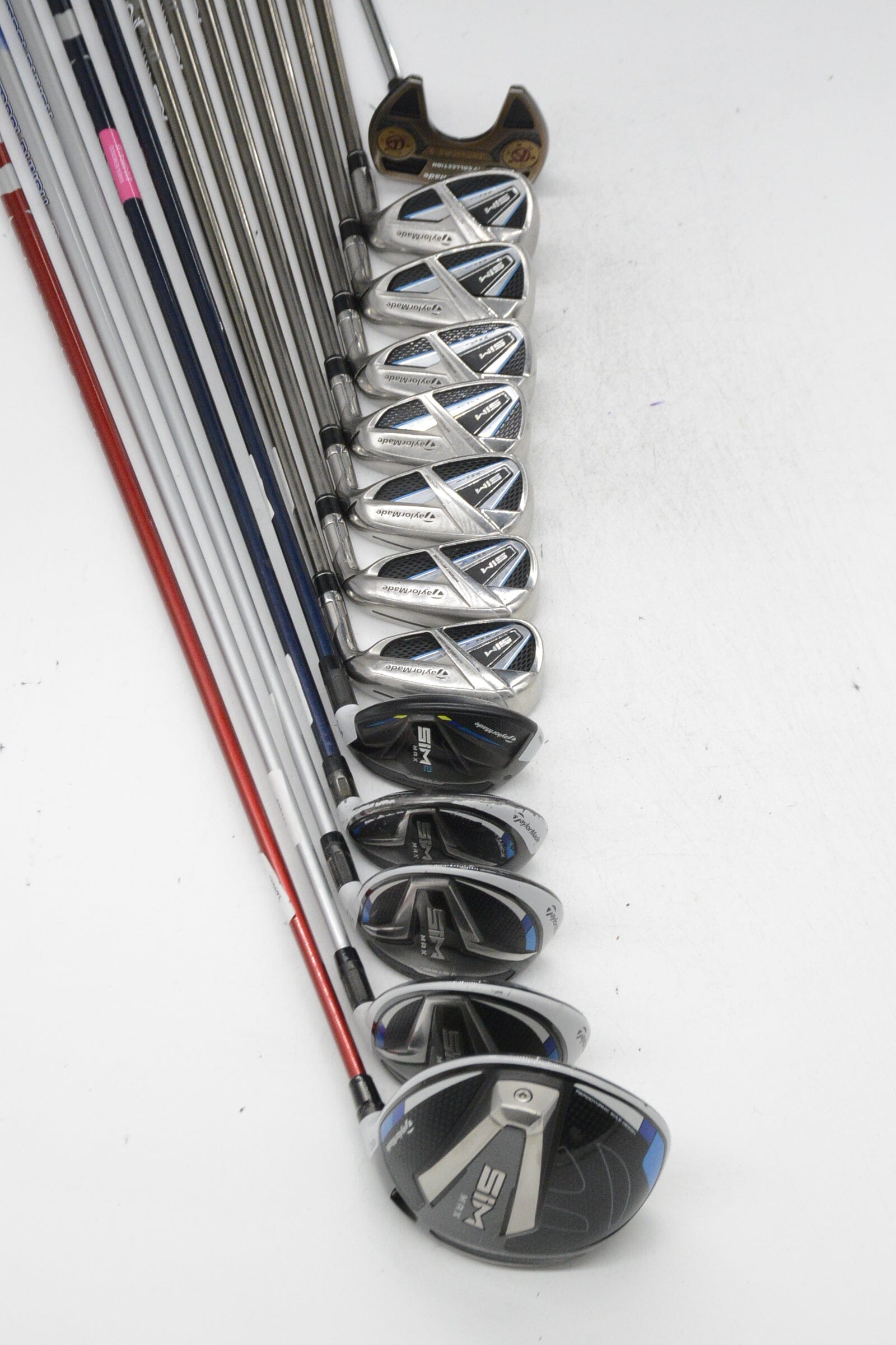 TaylorMade SIM Max Mixed Full Set SR Flex -0.25" Golf Clubs GolfRoots