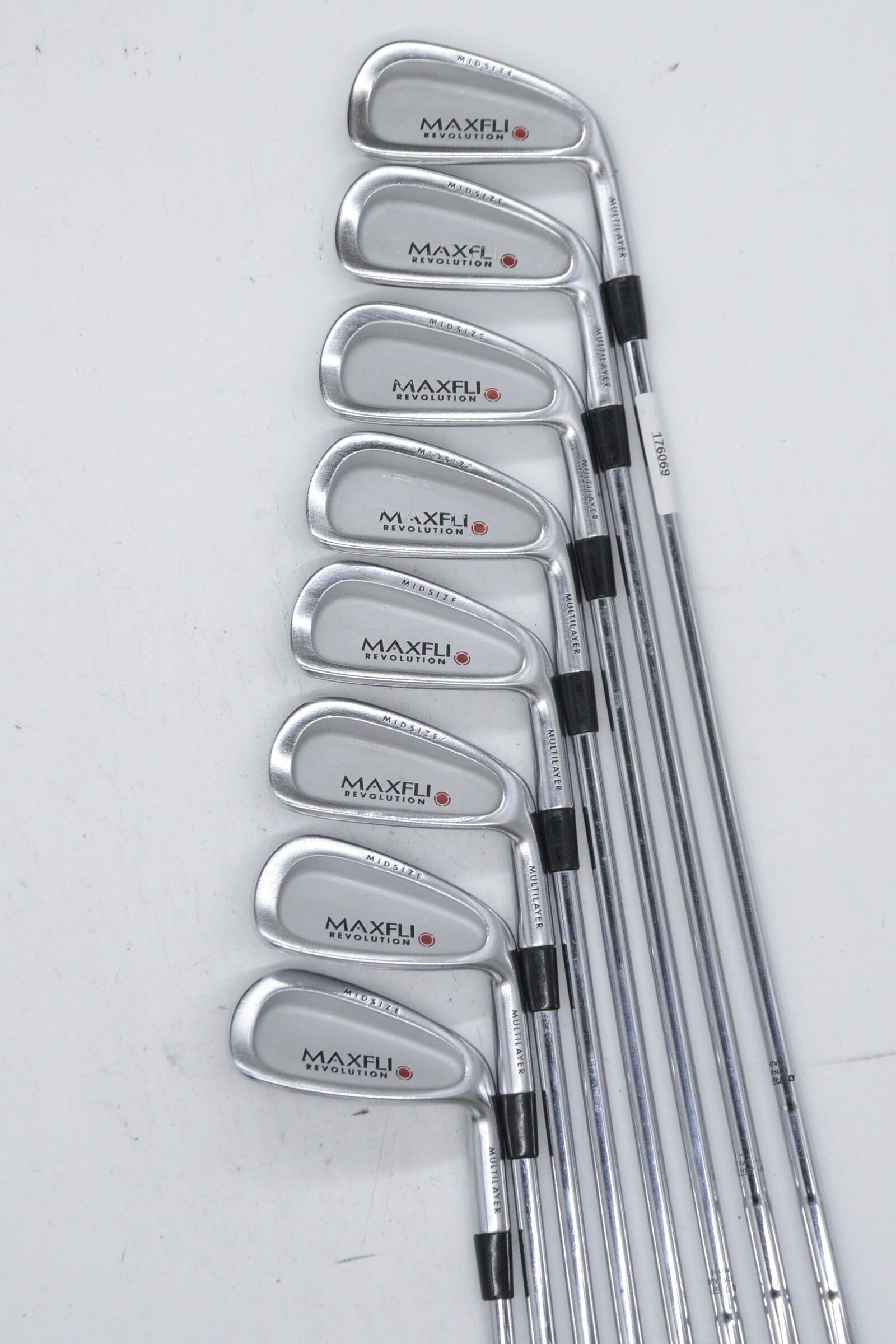MaxFli Revolution Red 2-9 Iron Set R Flex +1.25" Golf Clubs GolfRoots