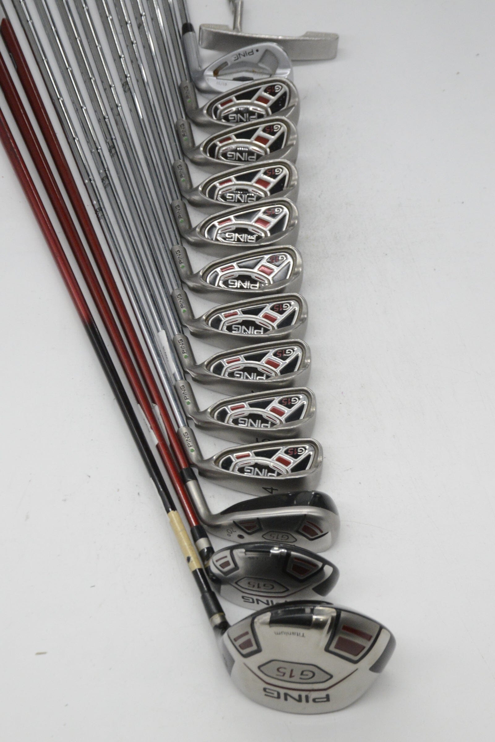 Ping G15 Mixed Full Set S Flex +1.5" Golf Clubs GolfRoots