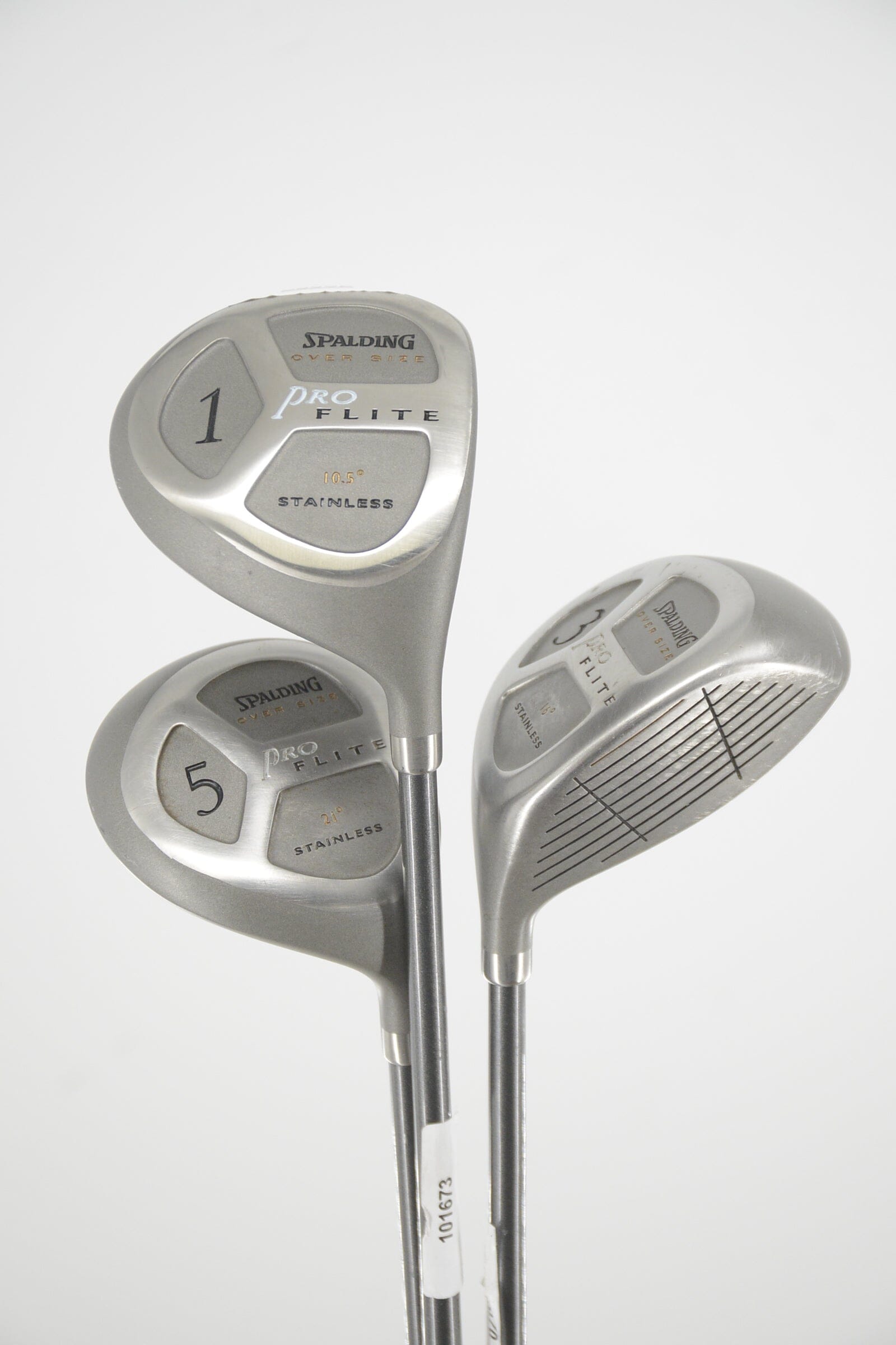 Women's Spalding Pro Flite D, 3W, 5W Wood Set W Flex Golf Clubs GolfRoots