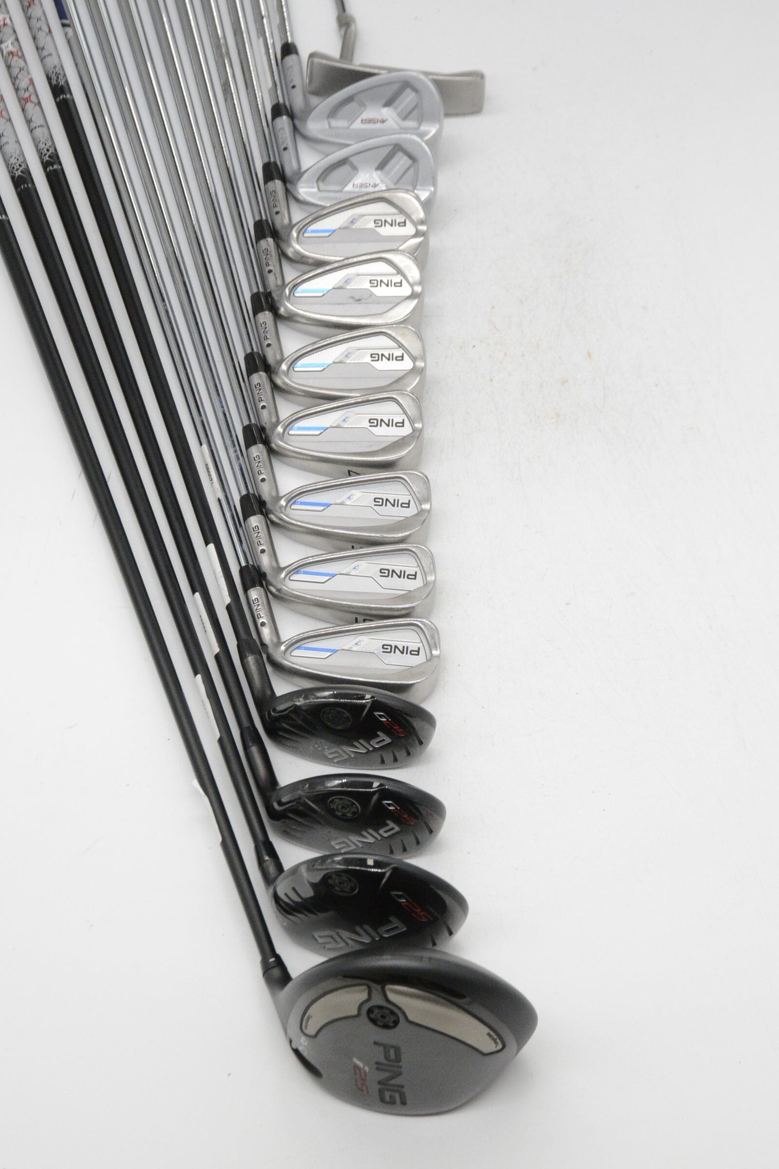 Ping I Series E1 Mixed Full Set S Flex +0.5" Golf Clubs GolfRoots
