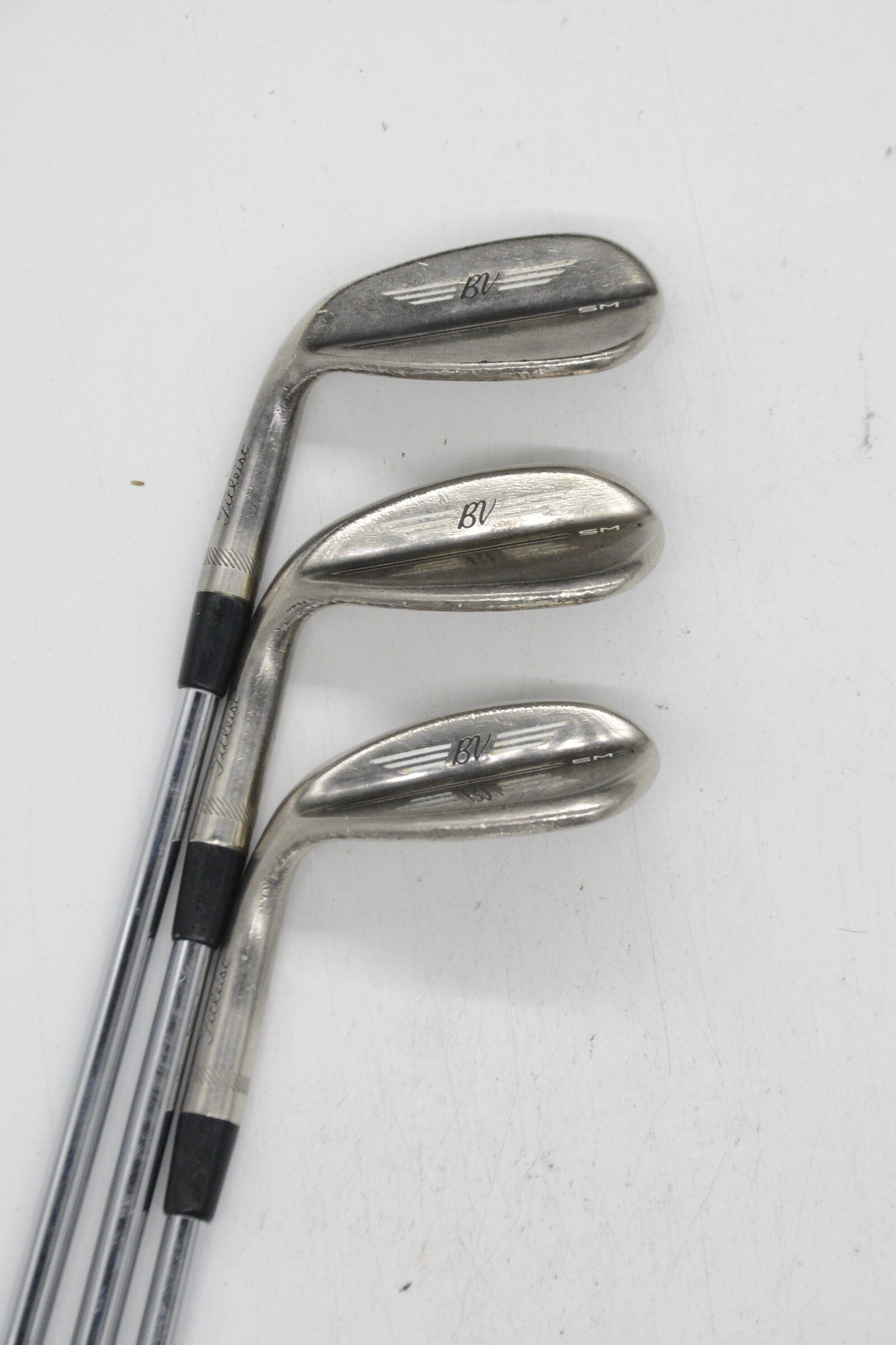 Lefty Titleist Vokey SM9 Brushed Steel 50, 54, 58 Degree Wedge Set Wedge Flex Golf Clubs GolfRoots