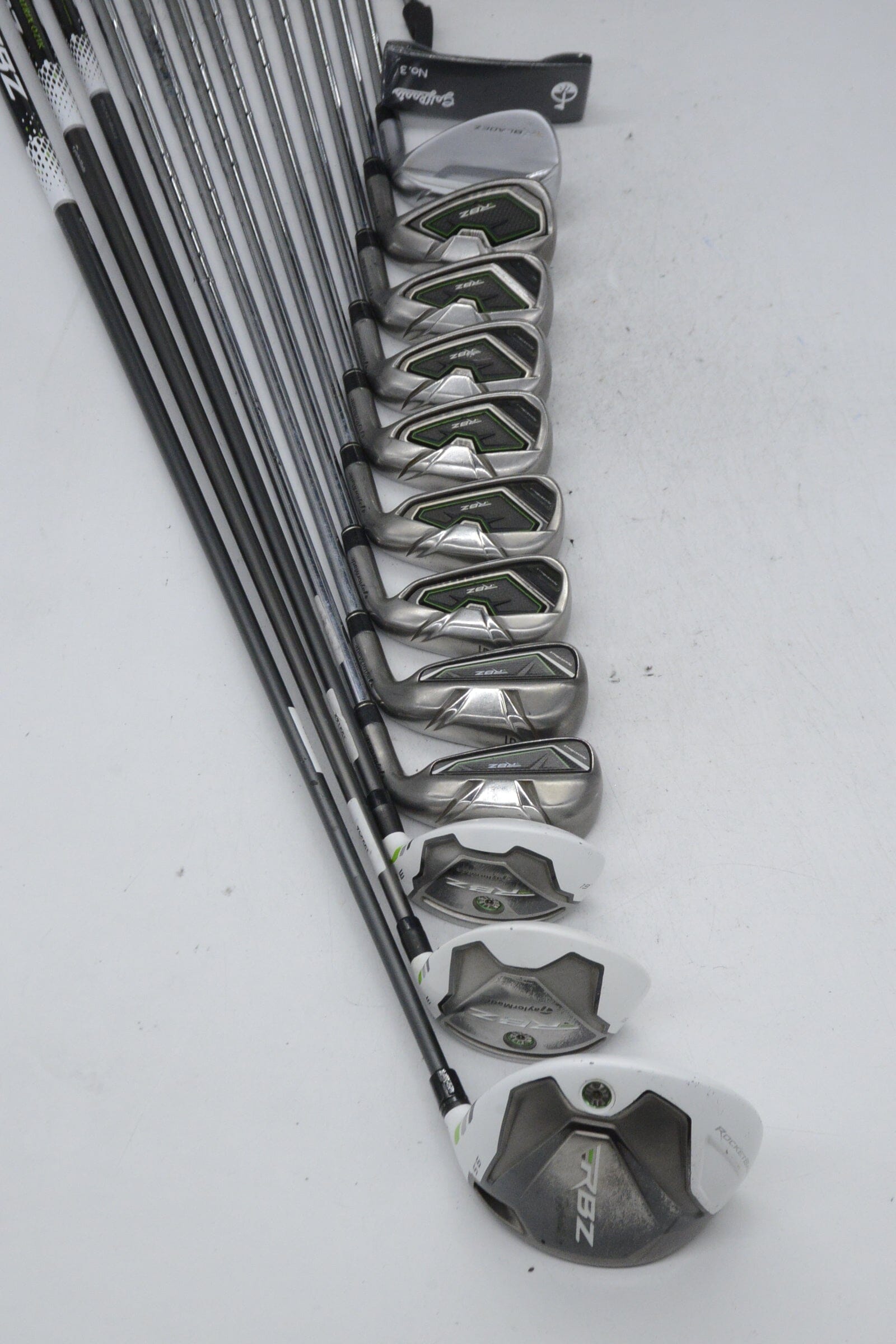 TaylorMade Rocketballz Mixed Full Set R Flex +0.25" Golf Clubs GolfRoots
