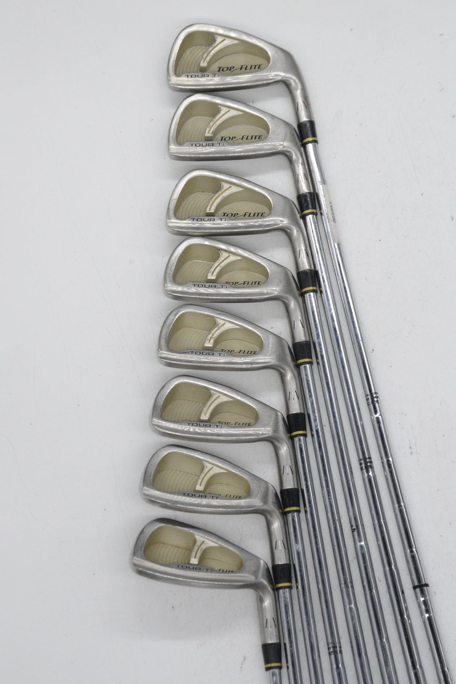 Top Flite Tour Ti 3-PW Iron Set R Flex -0.5" Golf Clubs GolfRoots