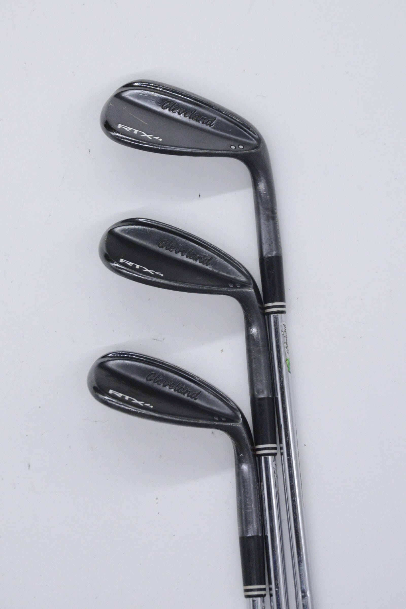 Cleveland RTX 4 Black Satin 50, 54, 58 Degree Wedge Set S Flex Golf Clubs GolfRoots