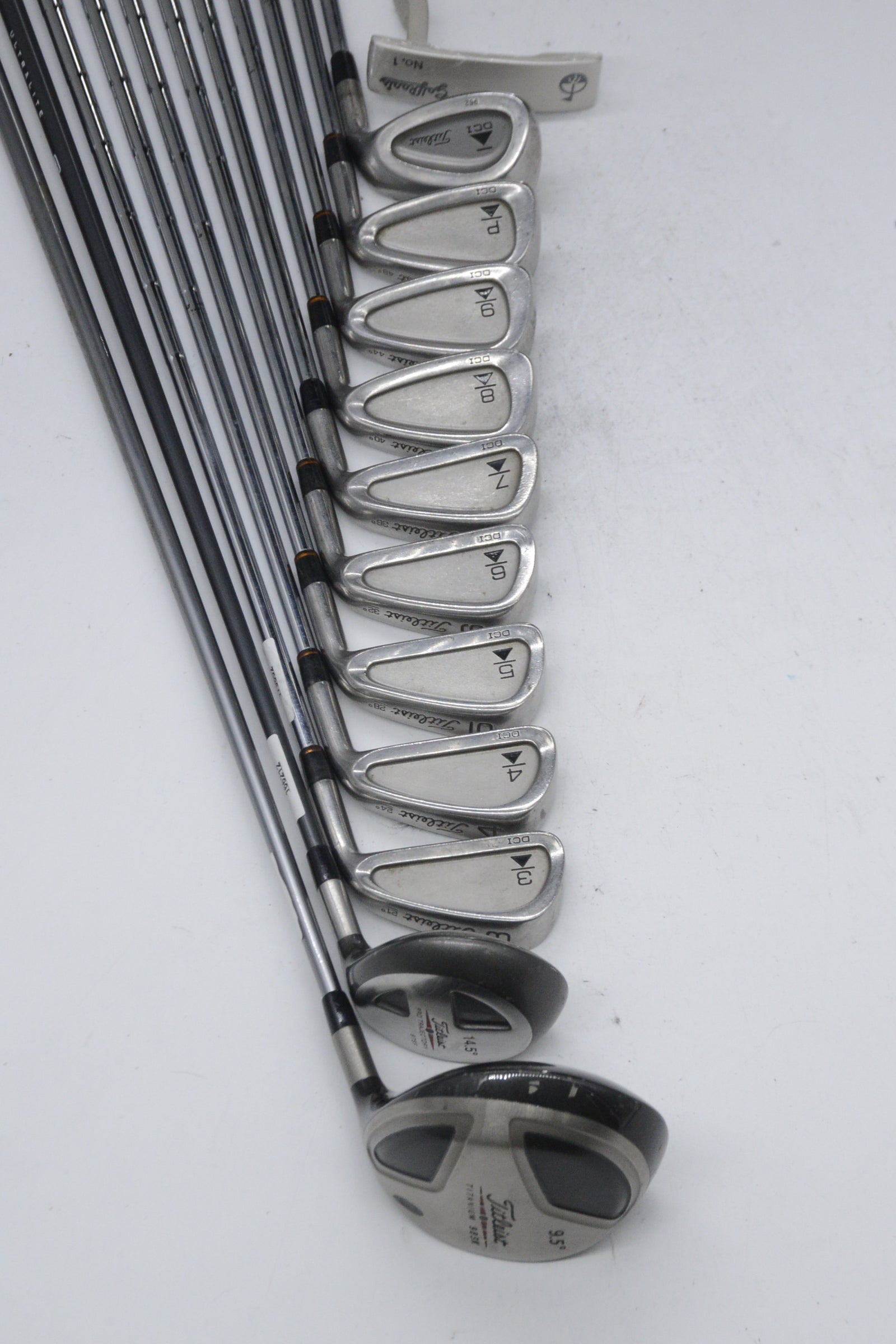 Titleist DCI Black Mixed Full Set S Flex +0.25"