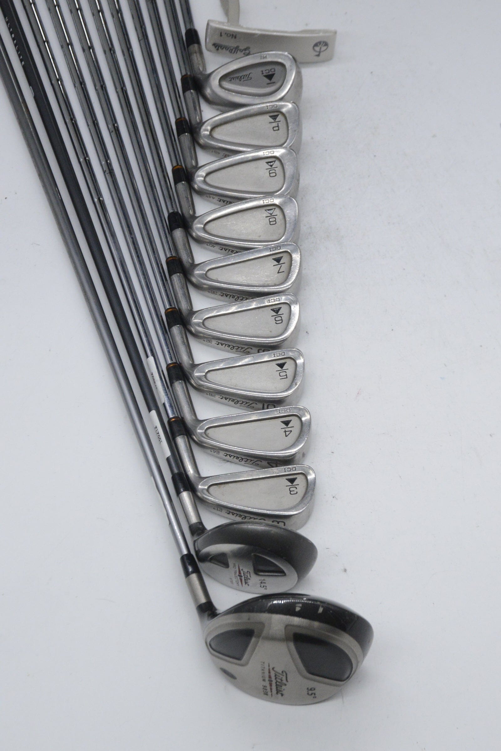 Titleist DCI Black Mixed Full Set S Flex +0.25" Golf Clubs GolfRoots
