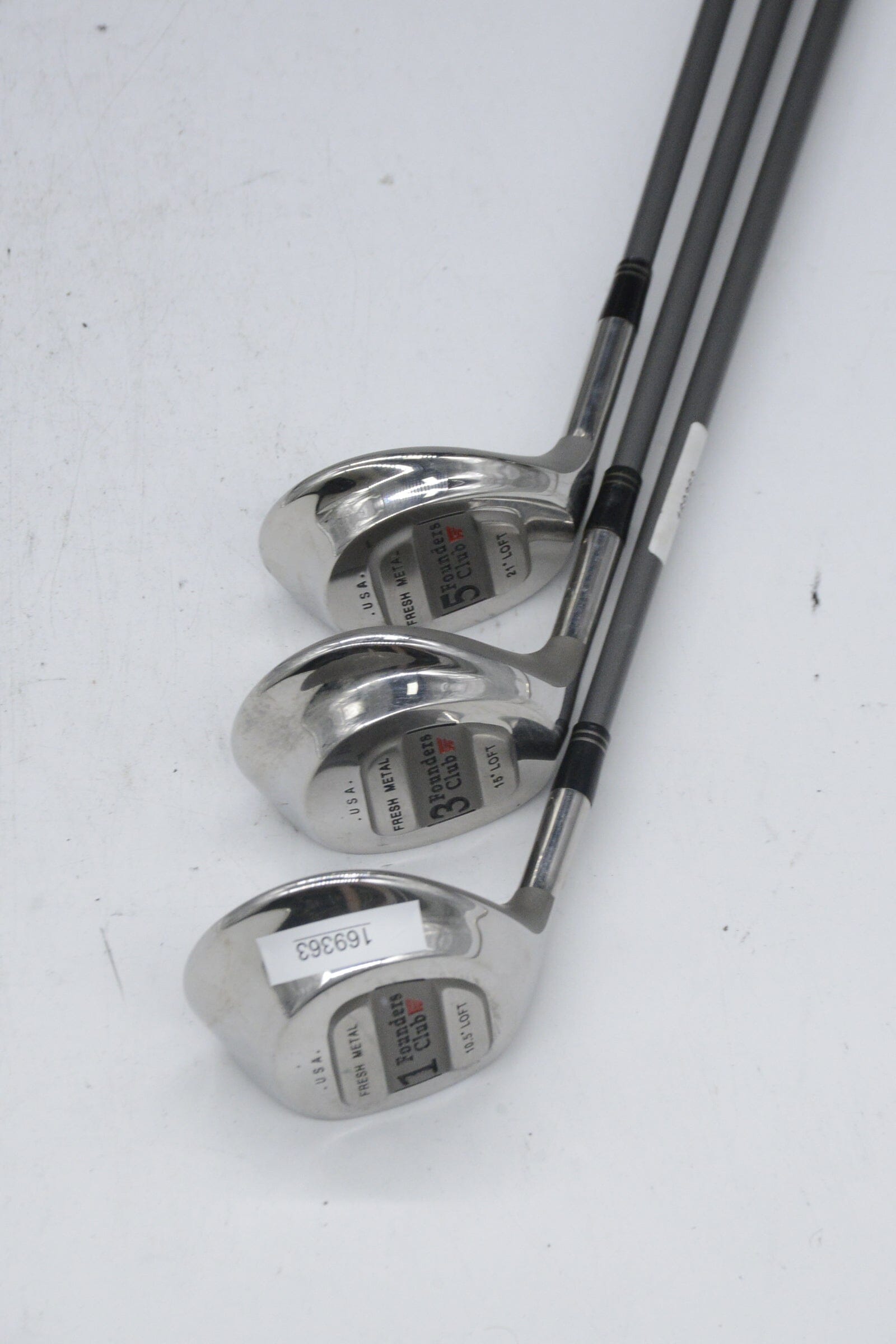 Lefty Founders Club Fresh Metal D, 3W, 5W Wood Set R Flex Golf Clubs GolfRoots