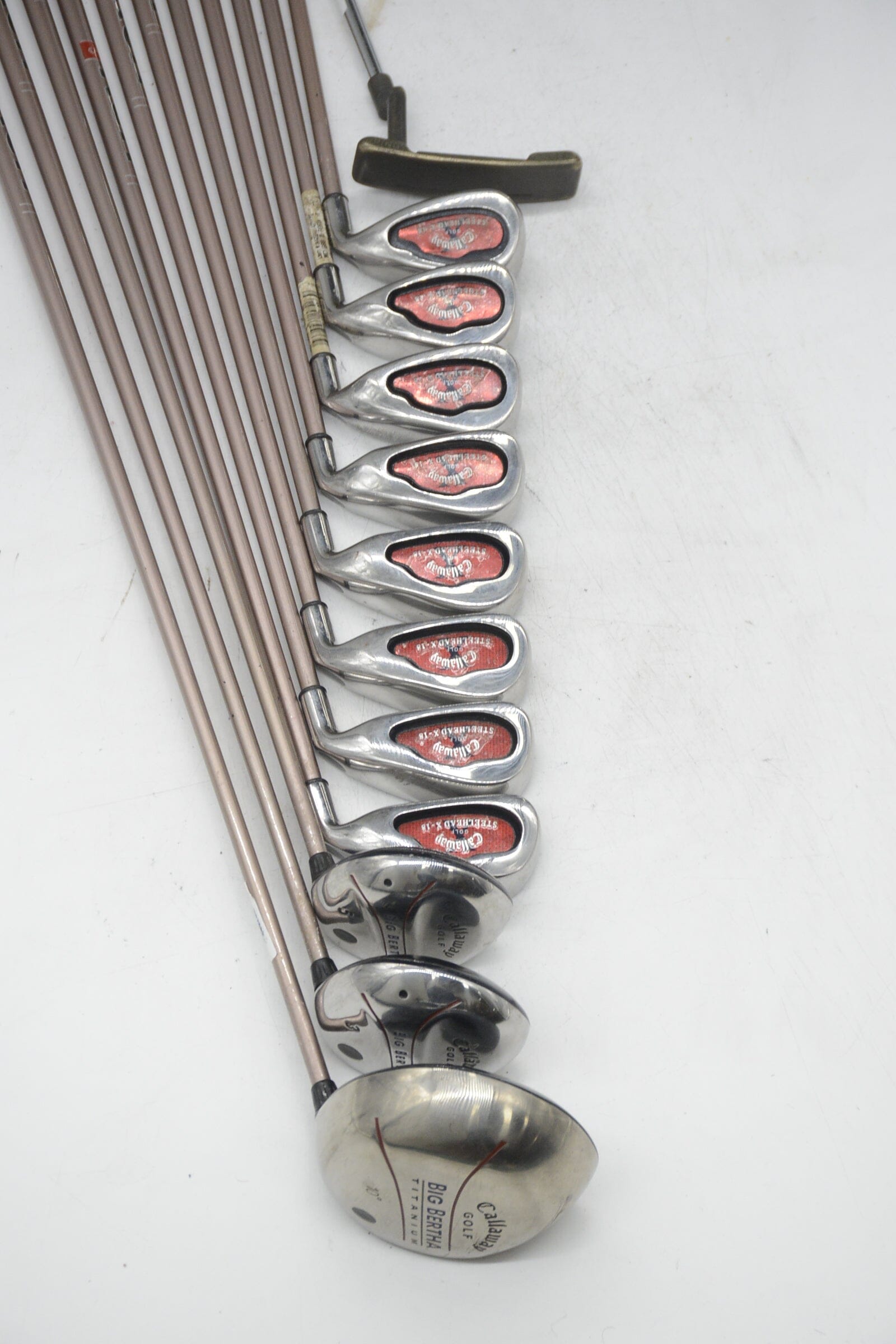 Women's Callaway Steelhead X-18 Red Mixed Full Set W Flex -1" Golf Clubs GolfRoots
