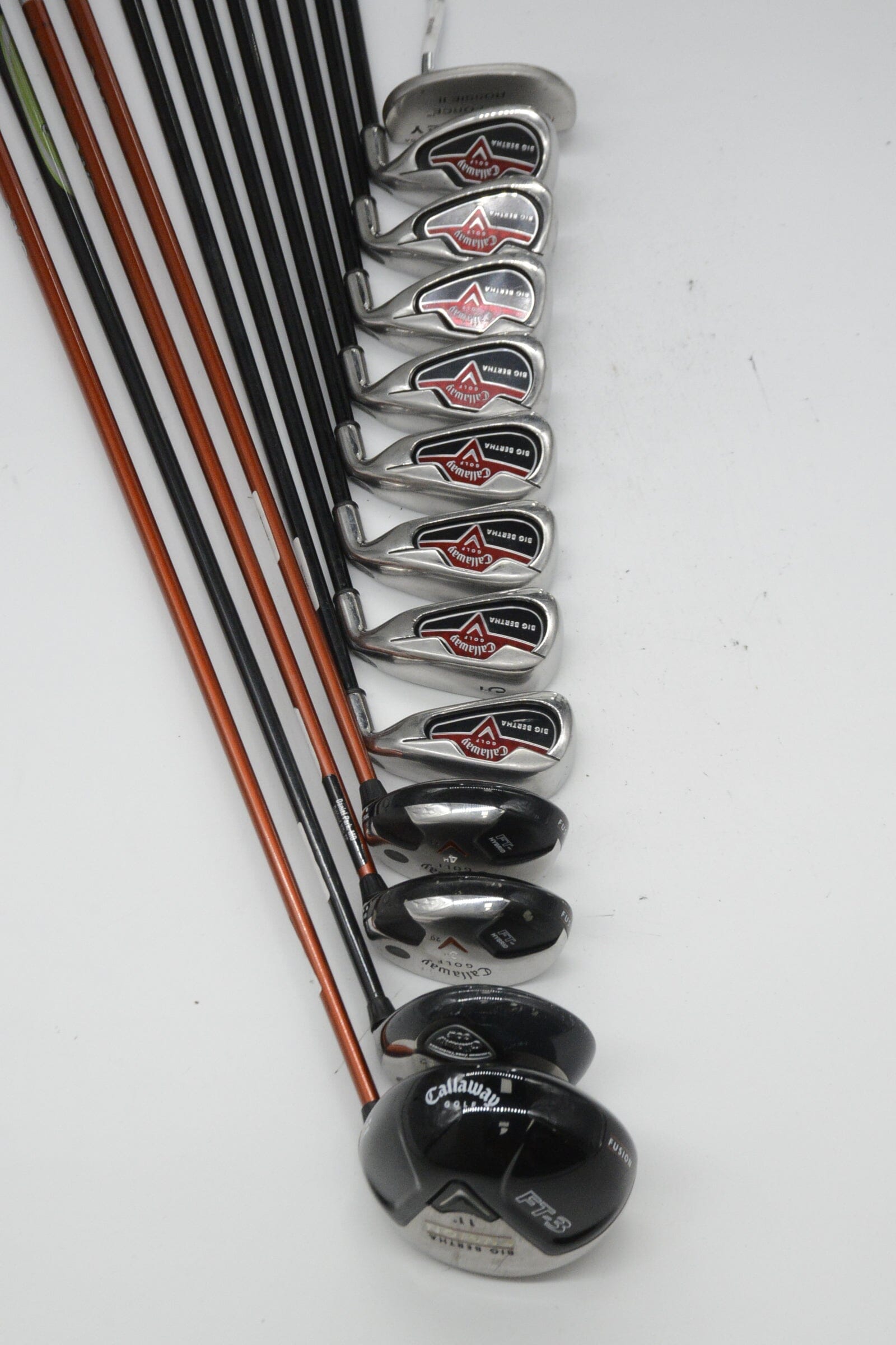 Callaway Big Bertha 2004 Mixed Full Set R Flex +1" Golf Clubs GolfRoots