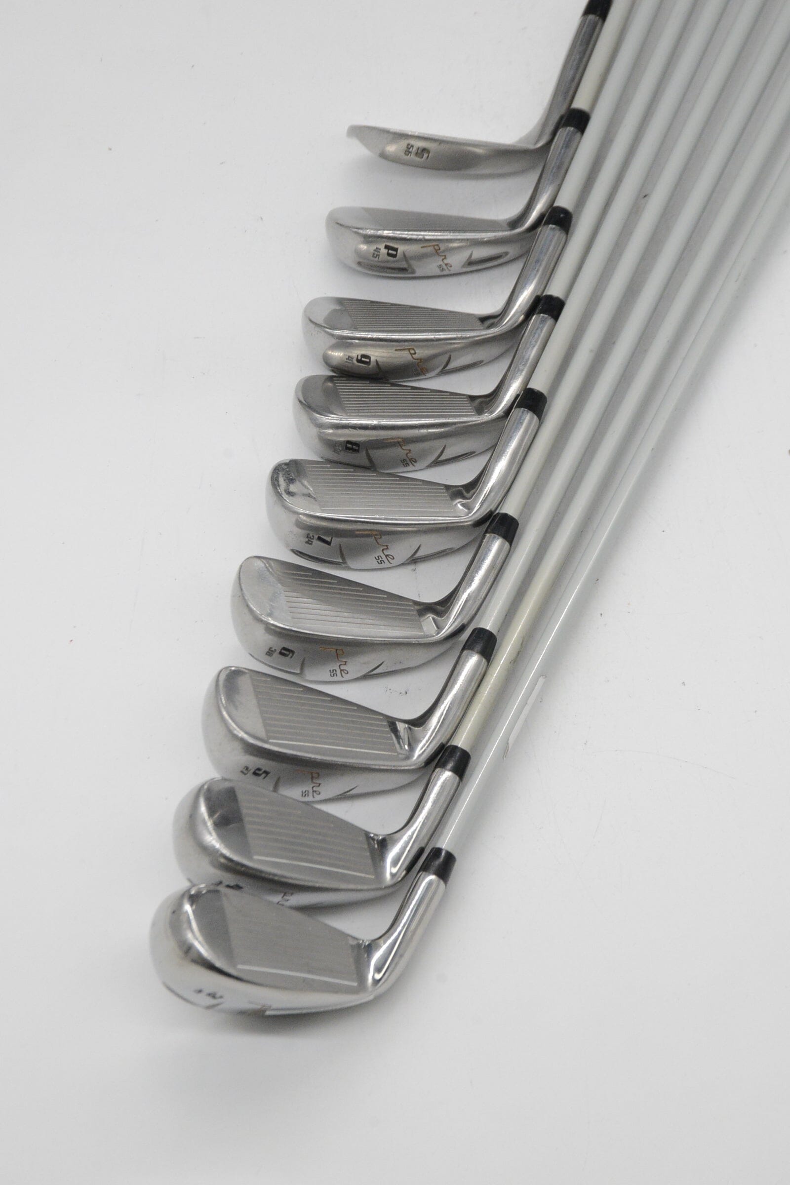 Women's Pinemeadow Pure 3-PW, SW Iron Set W Flex +1" Golf Clubs GolfRoots