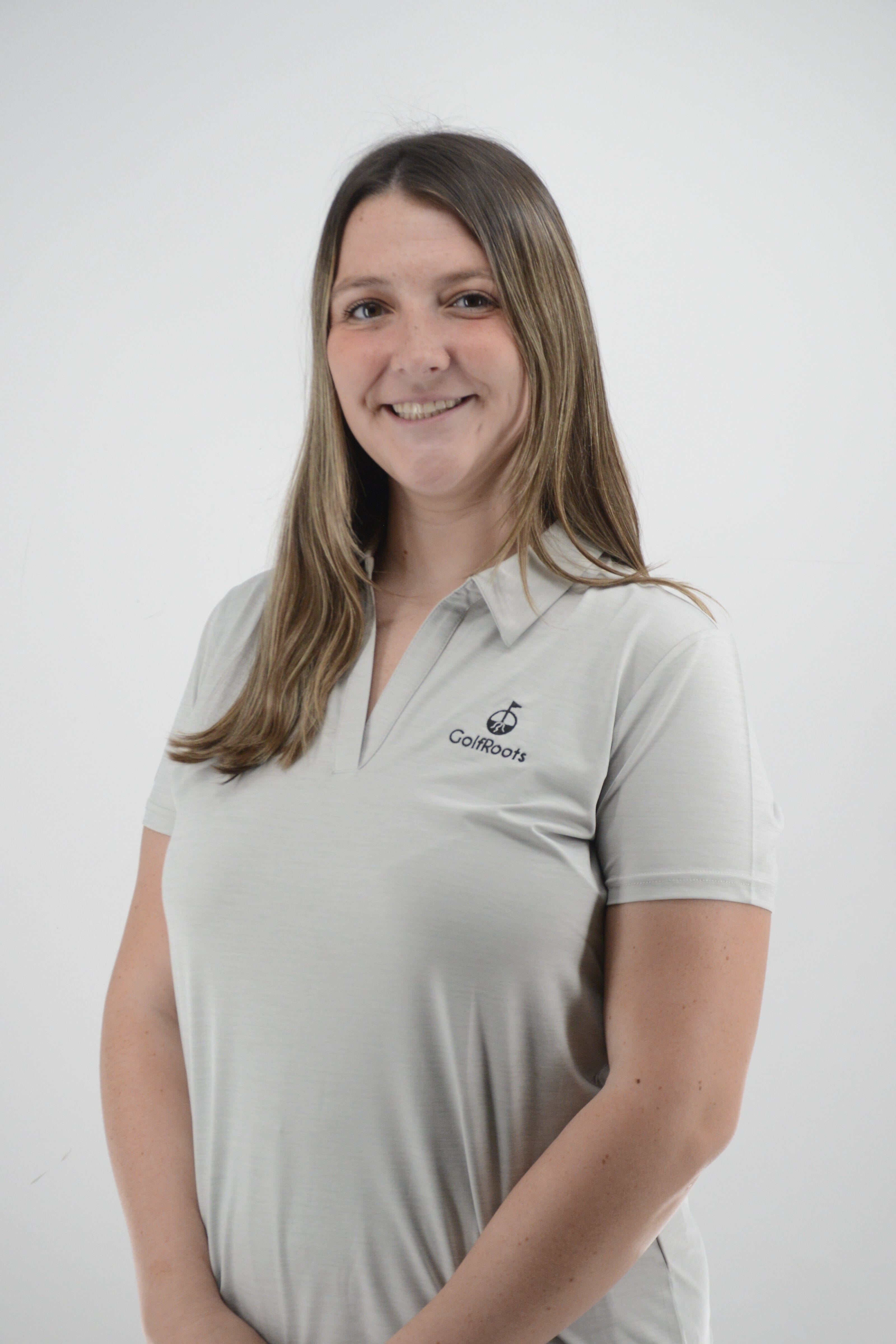 Women's V-Neck Golf Polo GolfRoots Small Black