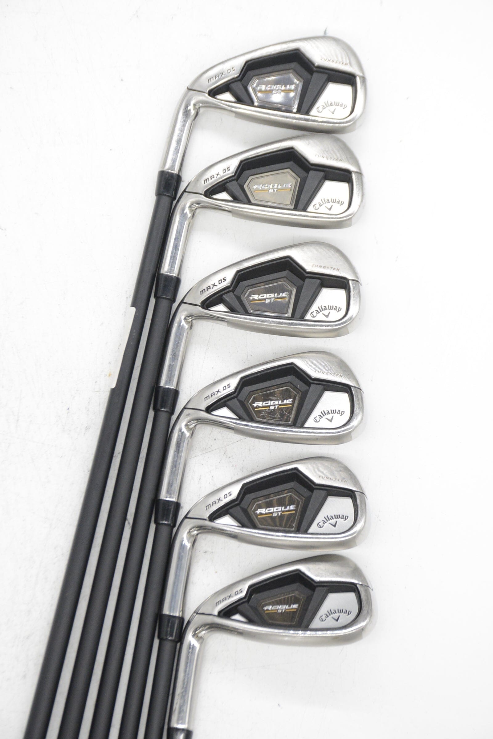 Lefty Callaway Rogue ST Max OS 5-PW Iron Set R Flex -1" Golf Clubs GolfRoots