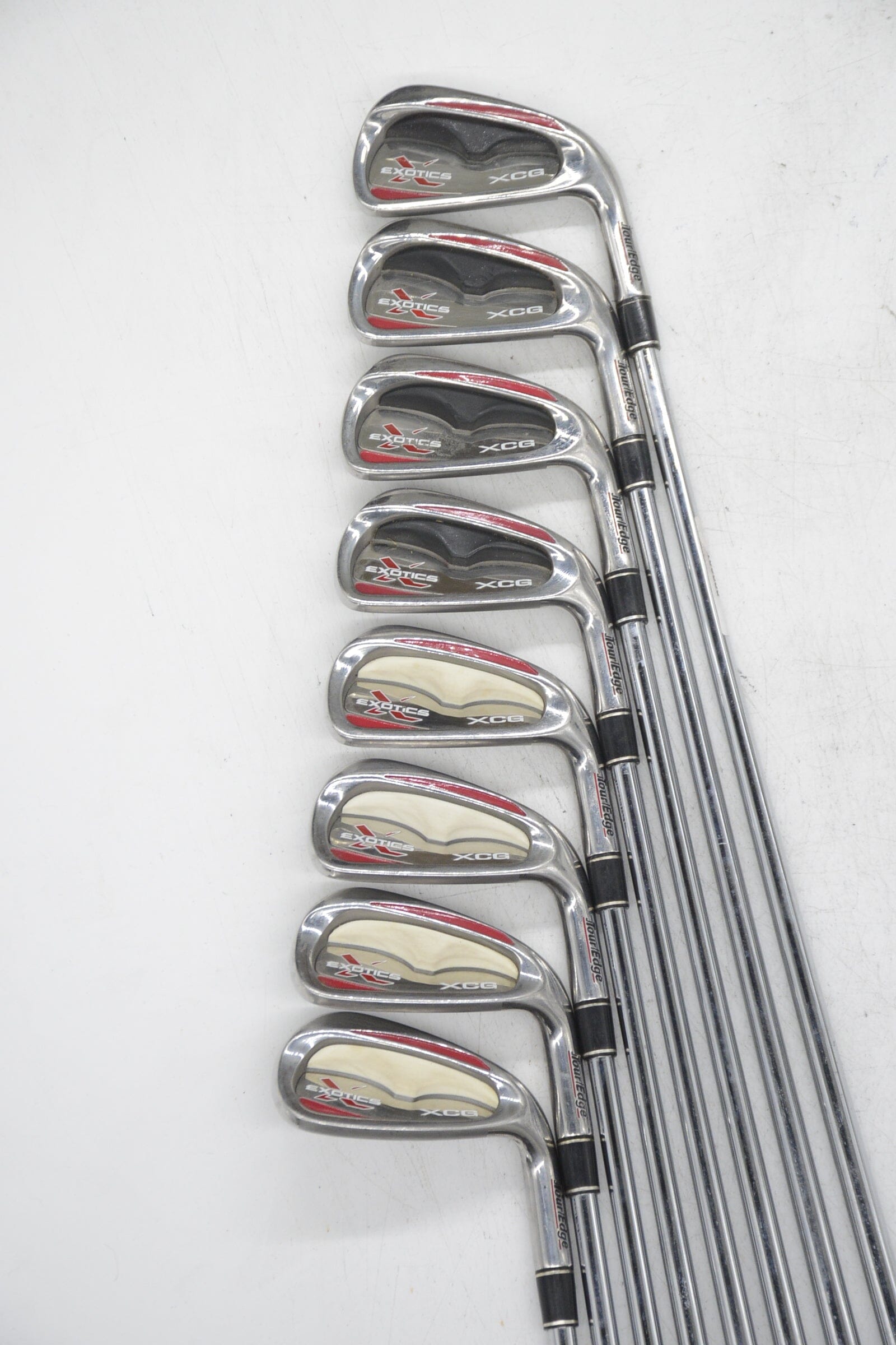 Tour Edge Exotics XCG 3-PW Iron Set R Flex -1.25" Golf Clubs GolfRoots