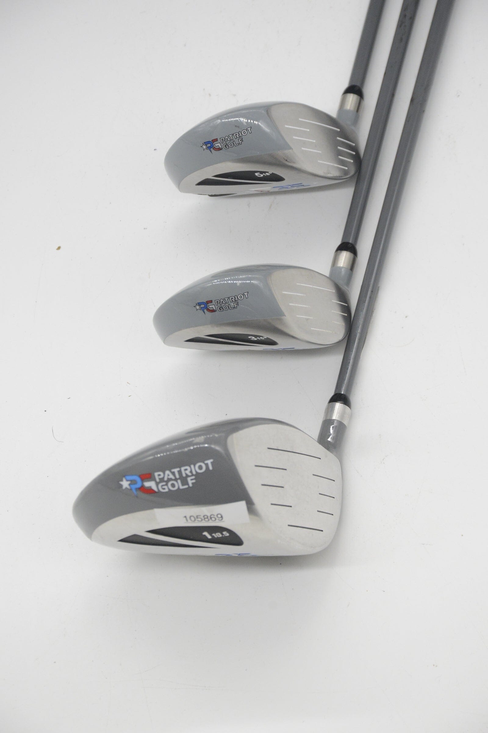 Patriot Golf F35 D, 3W, 5W Wood Set R Flex Golf Clubs GolfRoots