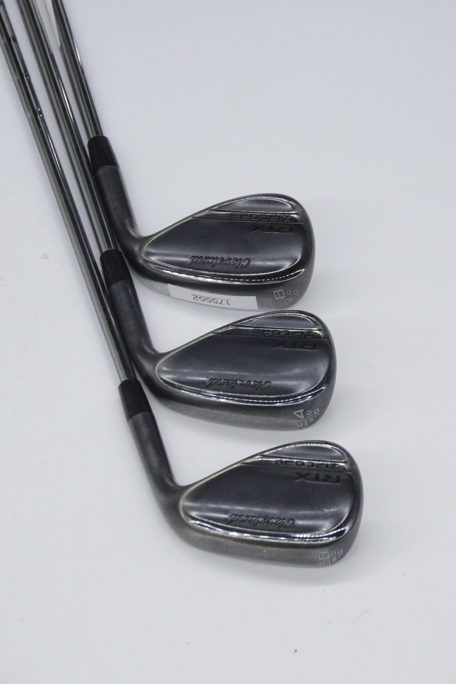 Cleveland RTX Zipcore Black Satin 50, 54, 58 Degree Wedge Set R Flex Golf Clubs GolfRoots
