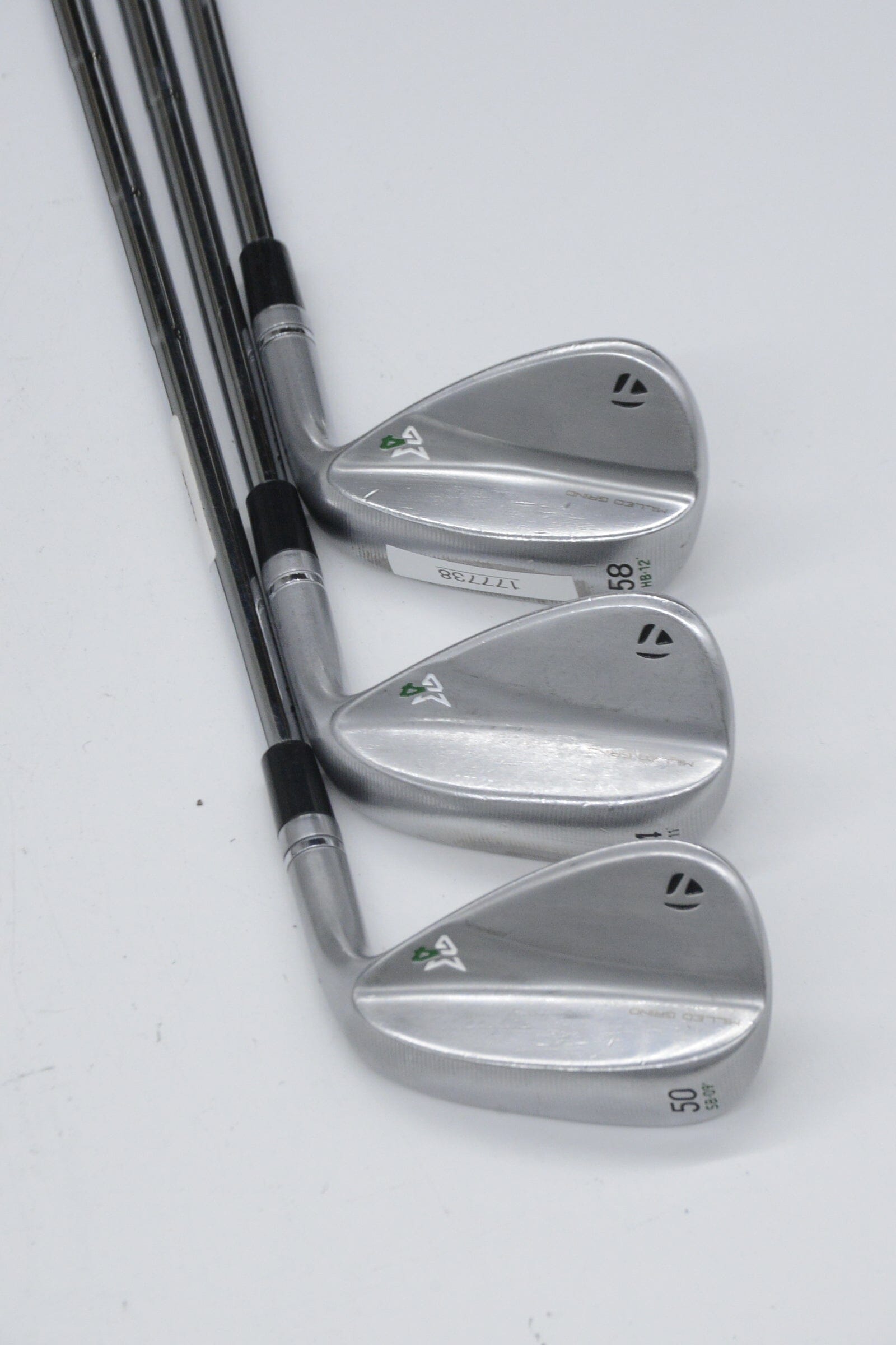 TaylorMade Milled Grind 4 Satin Chrome 50, 54, 58 Degree Wedge Set Wedge Flex Golf Clubs GolfRoots