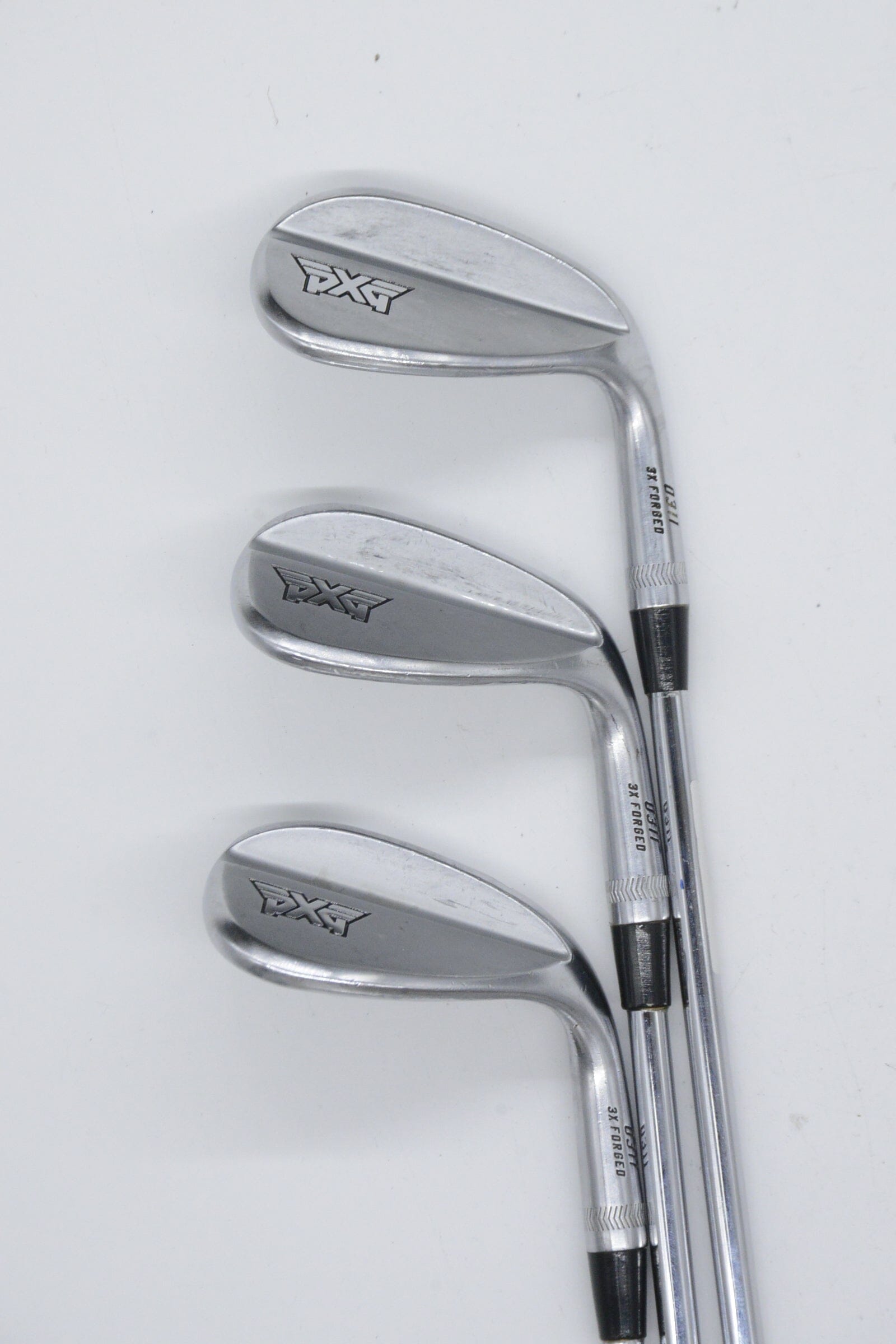 PXG 0311 3X Forged Chrome 50, 56, 60 Degree Wedge Set S Flex Golf Clubs GolfRoots