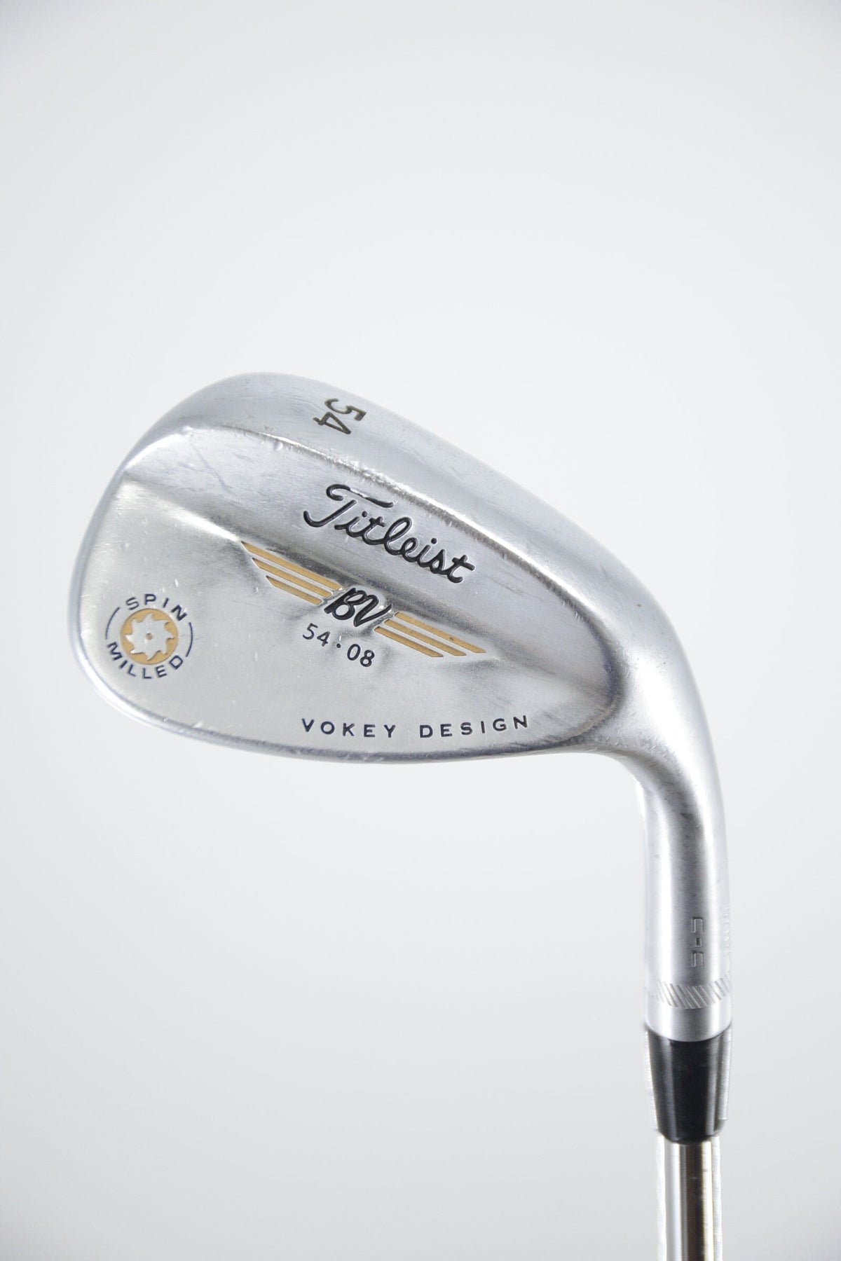 Titleist Vokey Spin Milled Chrome C-C 54 Degree Wedge S Flex 35.25"