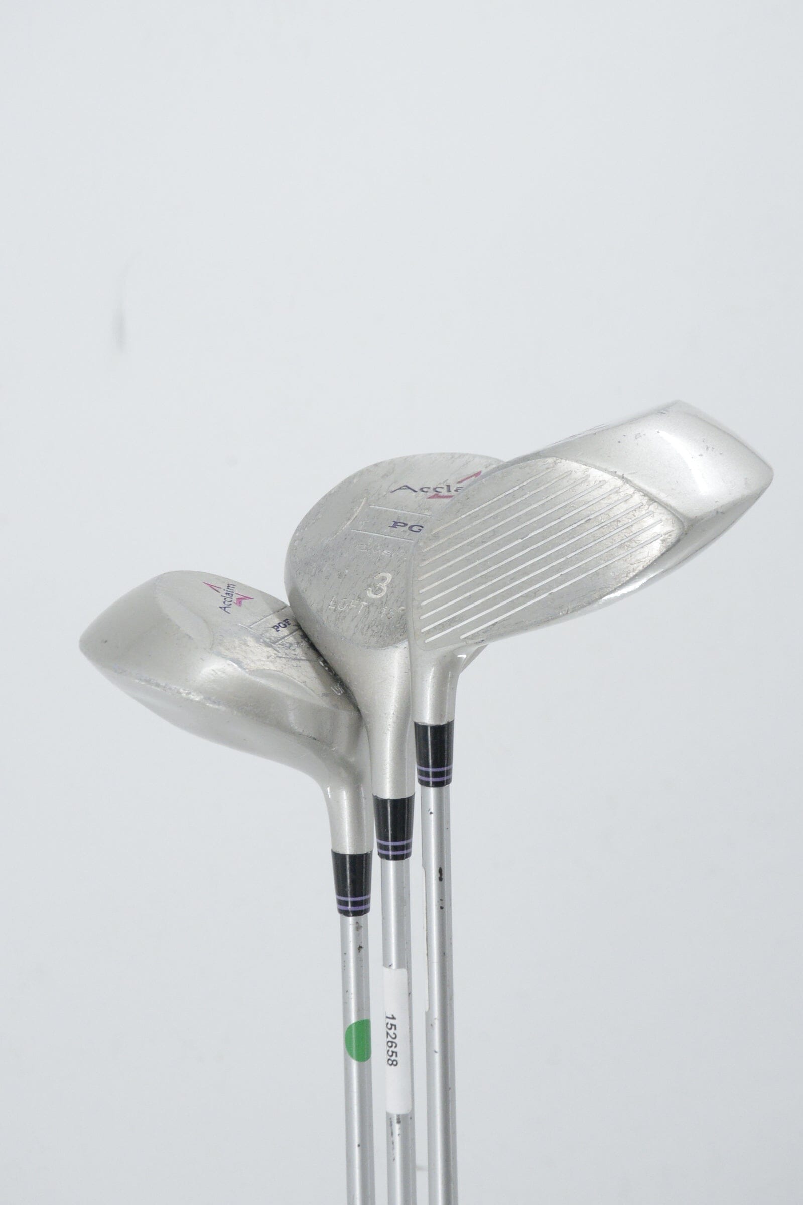 Women's Acclaim PGF Oversize D, 3W, 5W Wood Set W Flex Golf Clubs GolfRoots