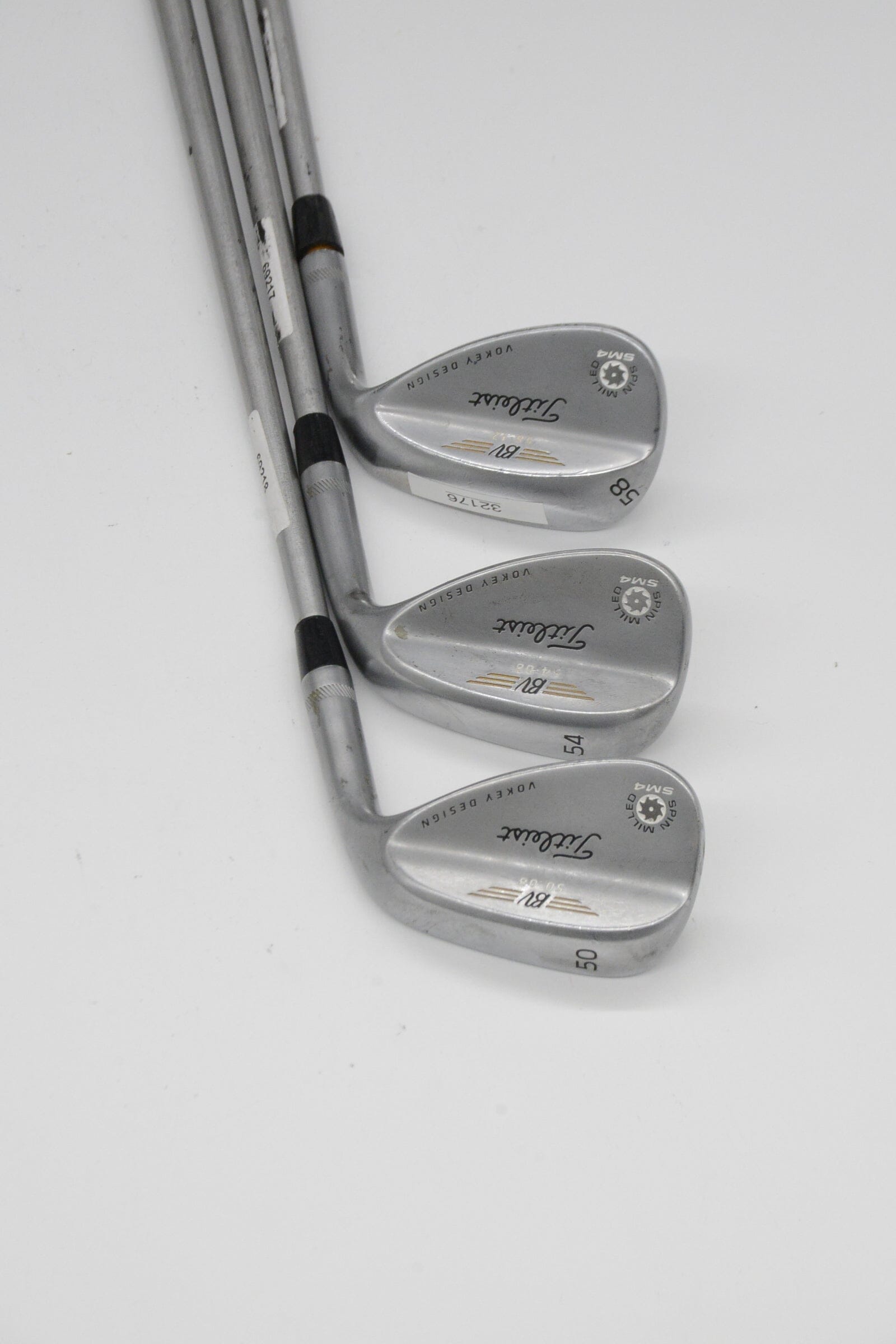 Titleist Vokey SM4 Tour Chrome 50, 54, 58 Degree Wedge Set Wedge Flex Golf Clubs GolfRoots