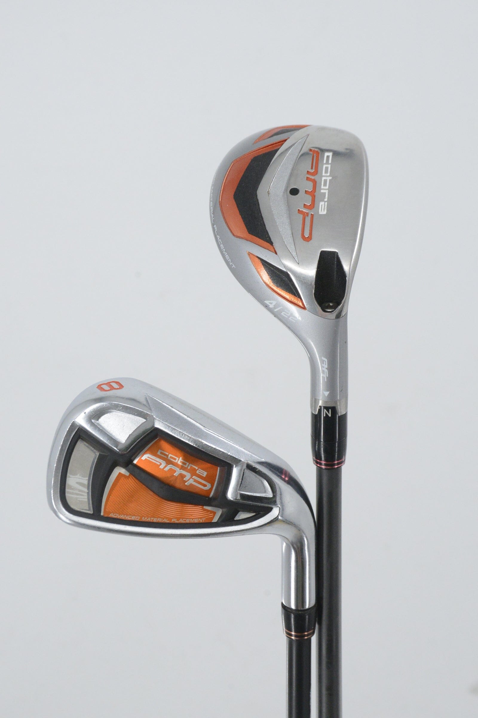 Cobra Amp 3H-4H, 5-PW Iron Set R Flex -0.25" Golf Clubs GolfRoots