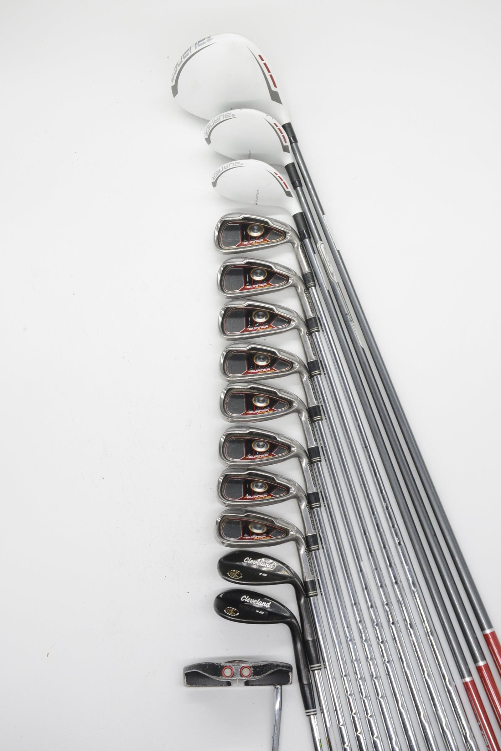 TaylorMade Burner Plus Mixed Full Set S Flex +0.5" Golf Clubs GolfRoots