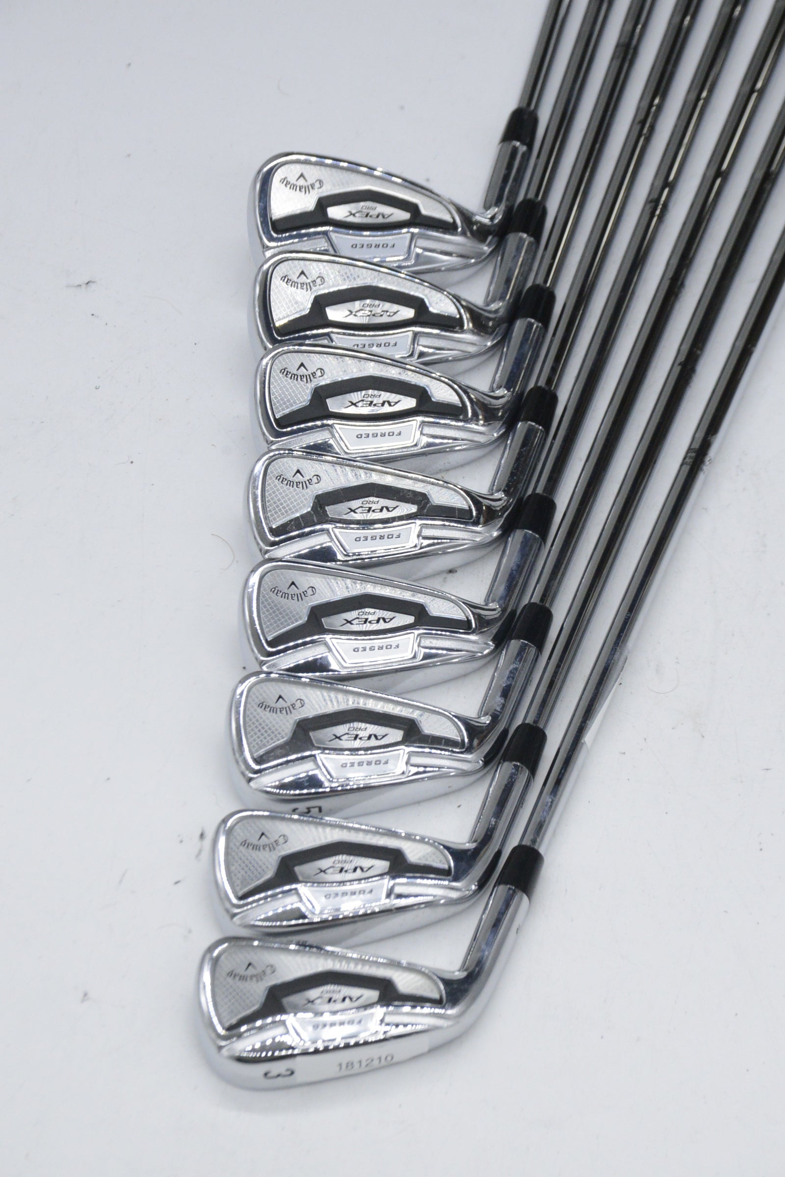 Lefty Callaway Apex Pro Forged 3-PW Iron Set X Flex +1"