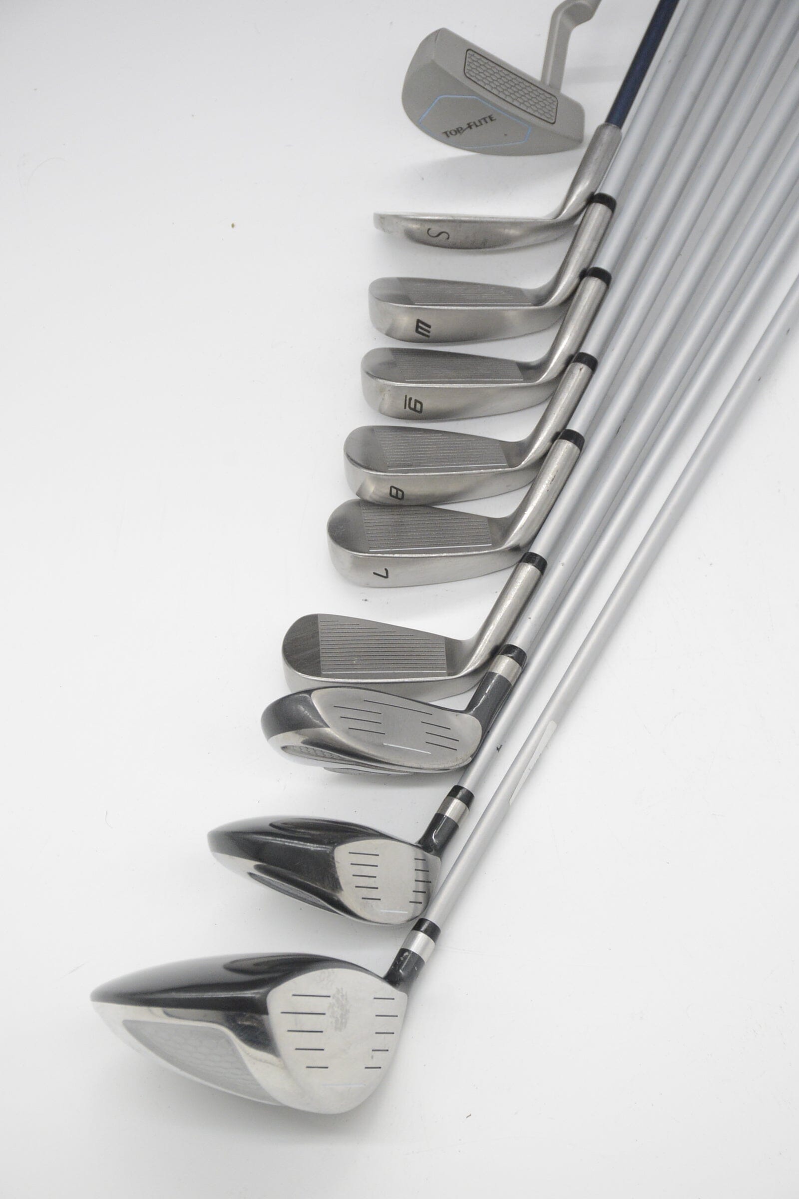 Women's Top Flite Stainless Mixed Full Set W Flex -0.75" Golf Clubs GolfRoots